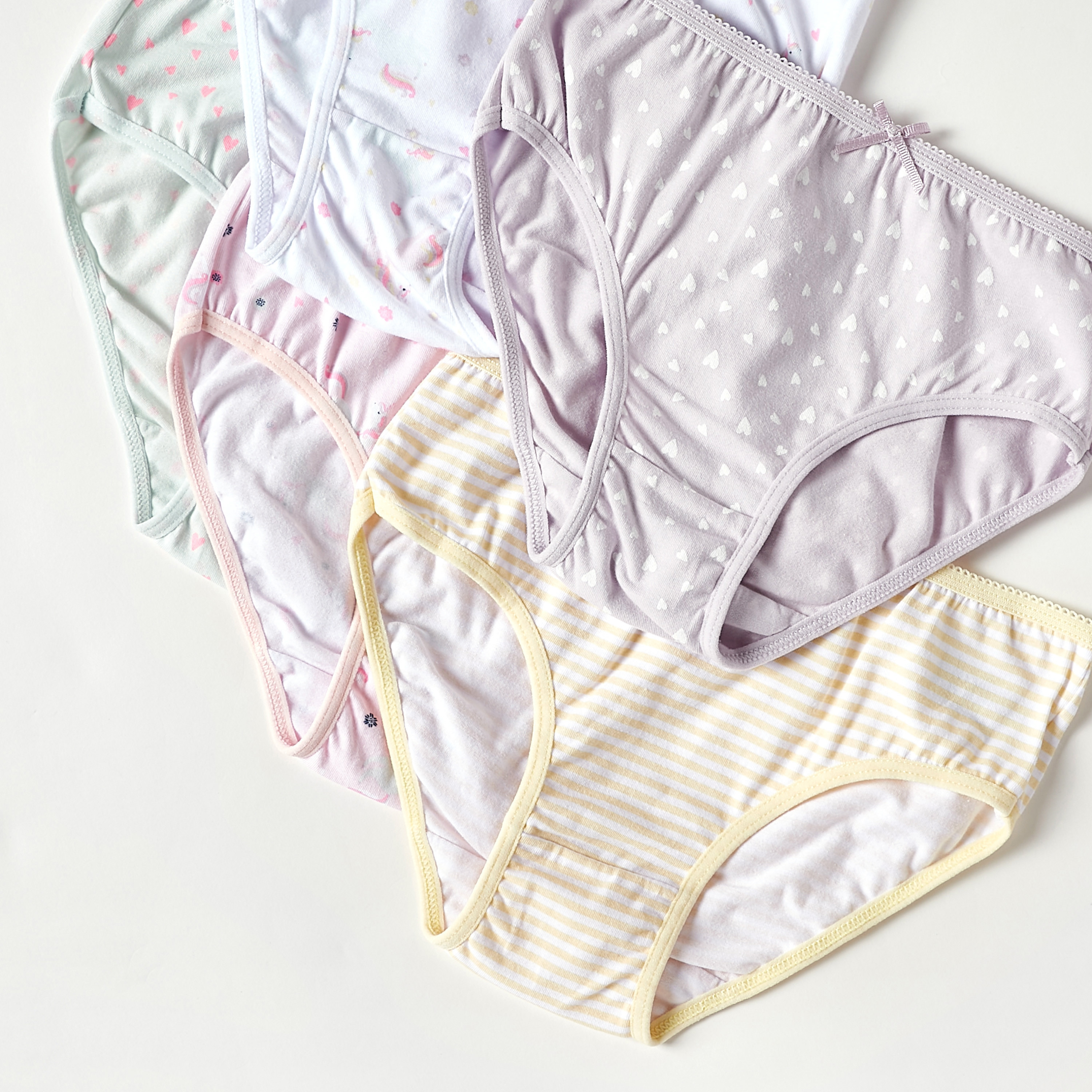 Juniors Printed Briefs - Set of 5-girls-clothing-multipacks-image-4