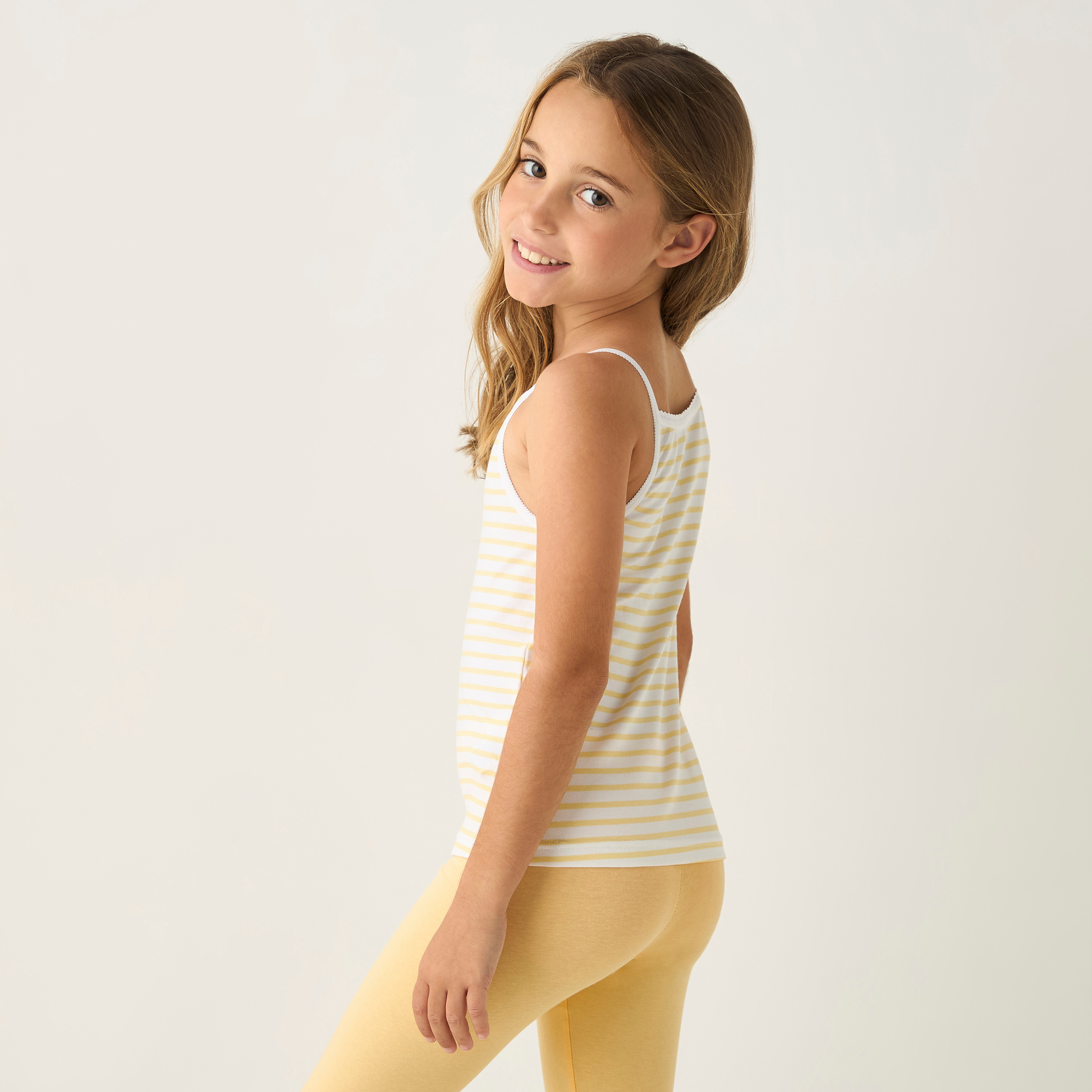 Juniors Printed Camisole with Lace Trim - Set of 3-girls-clothing-innerwear-vests-image-3