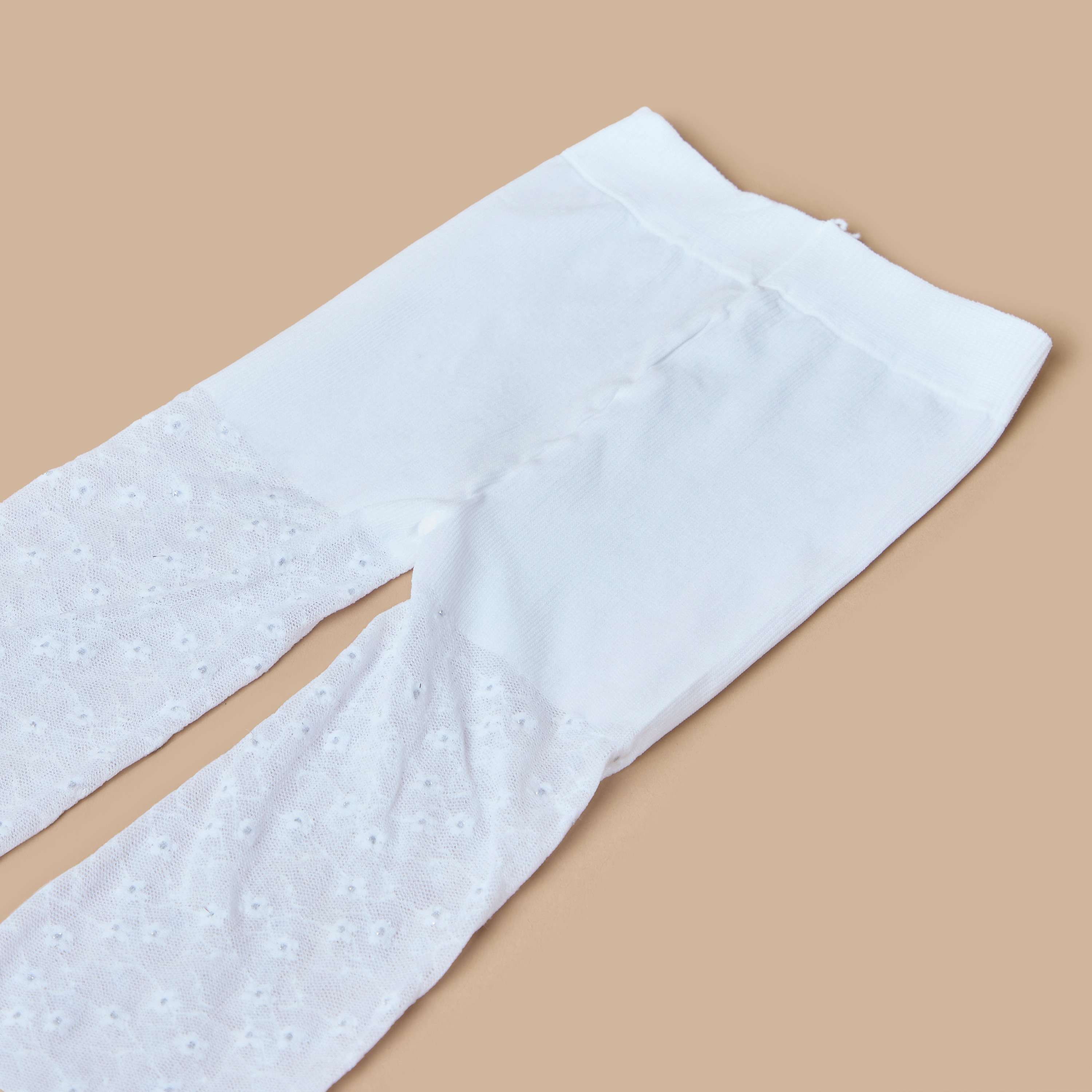 سروال تحتاني بارز الملمس بخصر مطّاطي من جونيورز-girls-accessories-socks-image-3