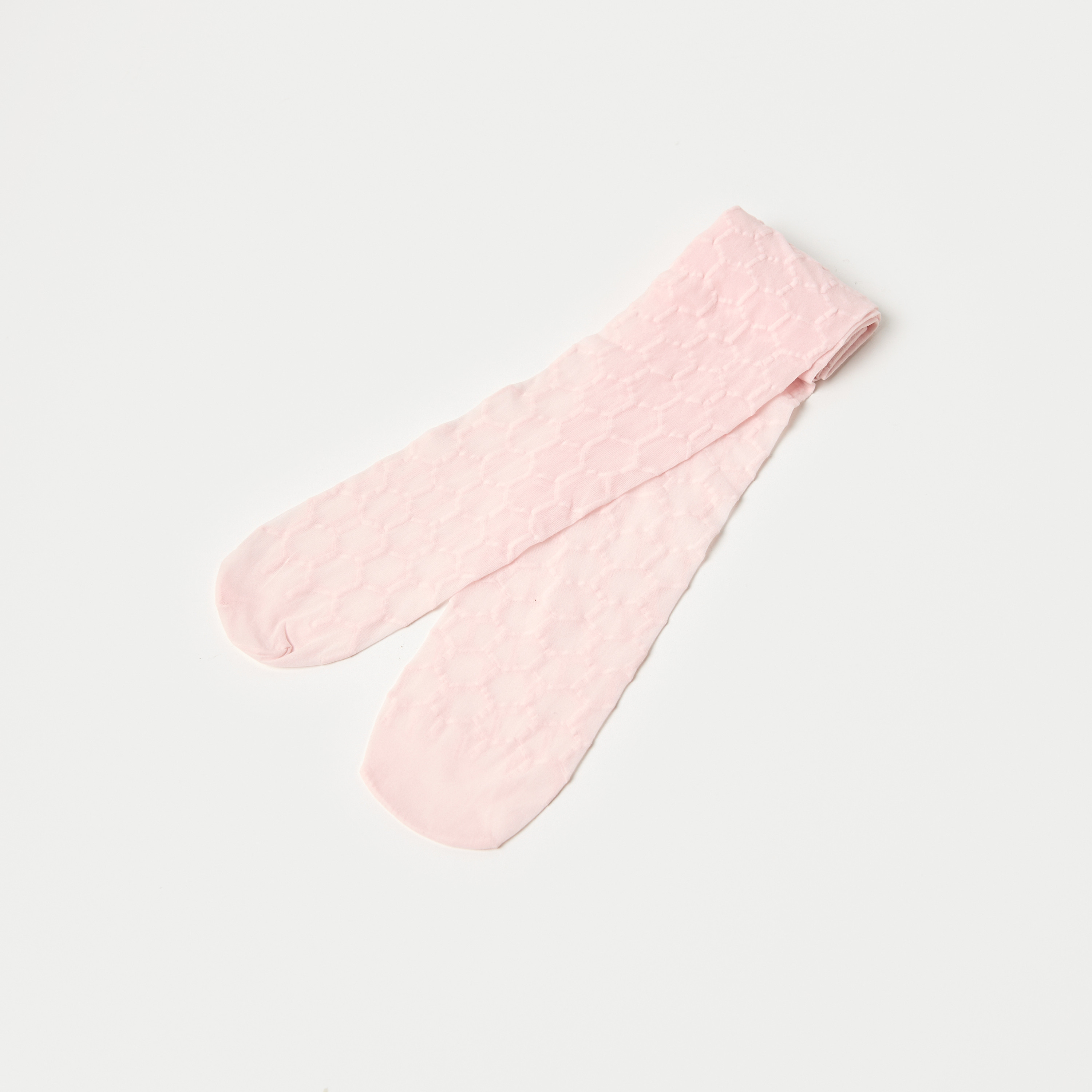 Juniors Textured Tights with Elasticated Waistband-girls-accessories-socks-image-1