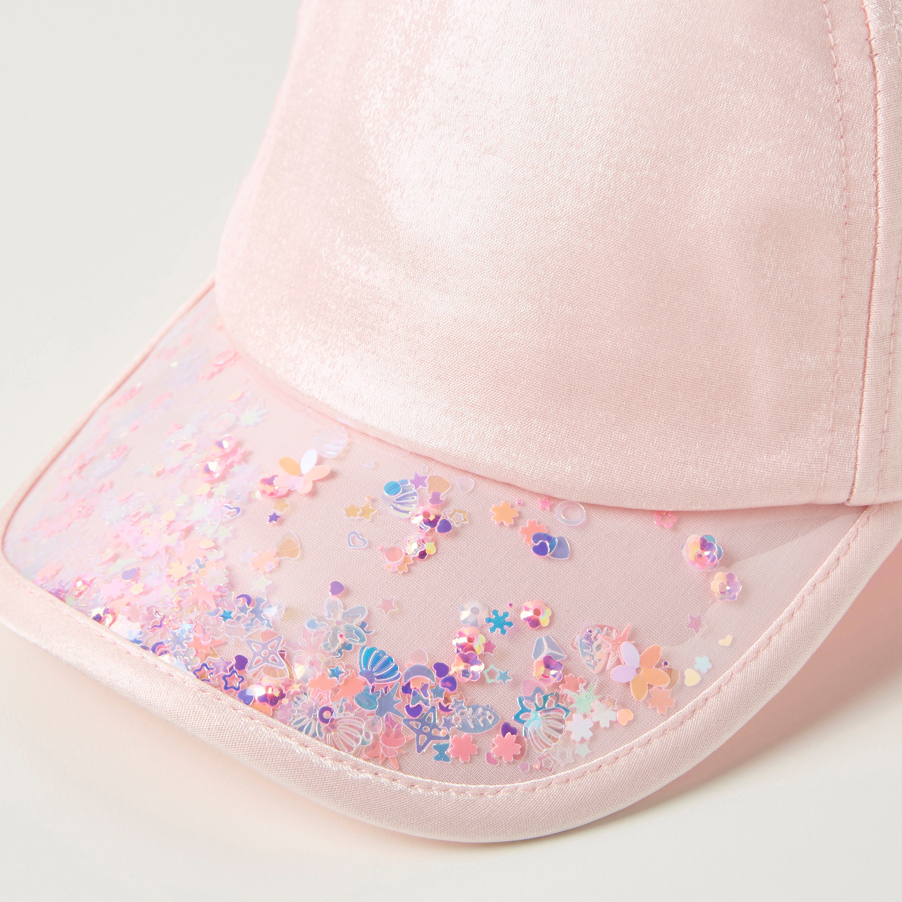 كاب مزيّن بشريط إغلاق لاصق من جونيورز-baby-girls-accessories-caps-image-2