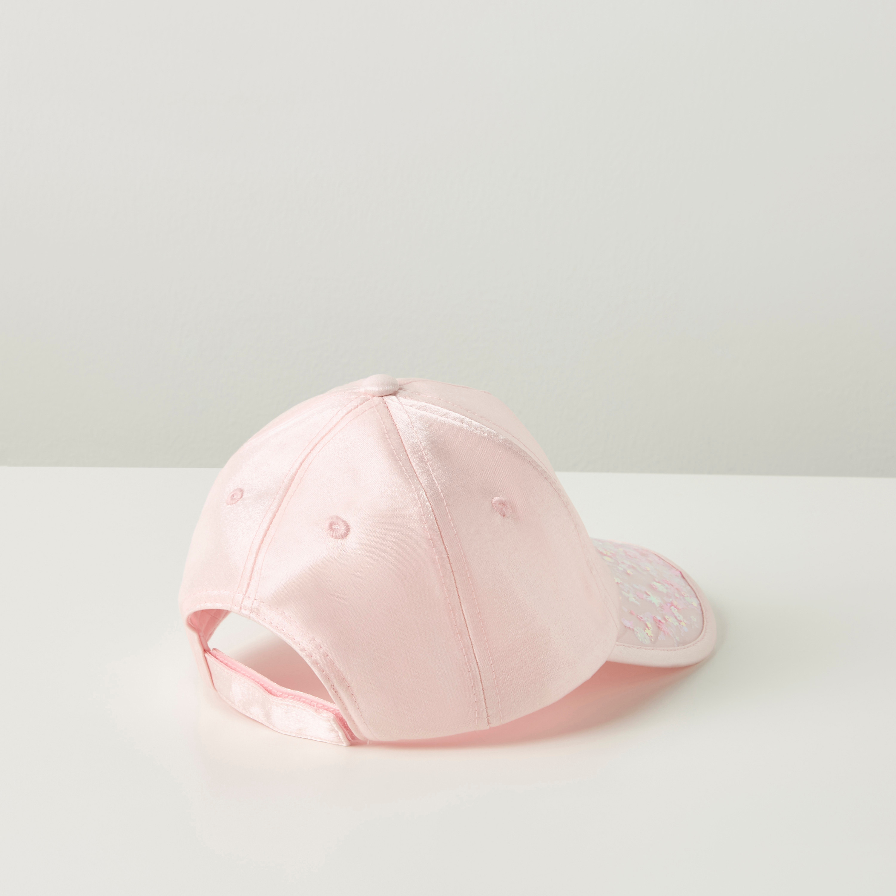 كاب مزيّن بشريط إغلاق لاصق من جونيورز-baby-girls-accessories-caps-image-3