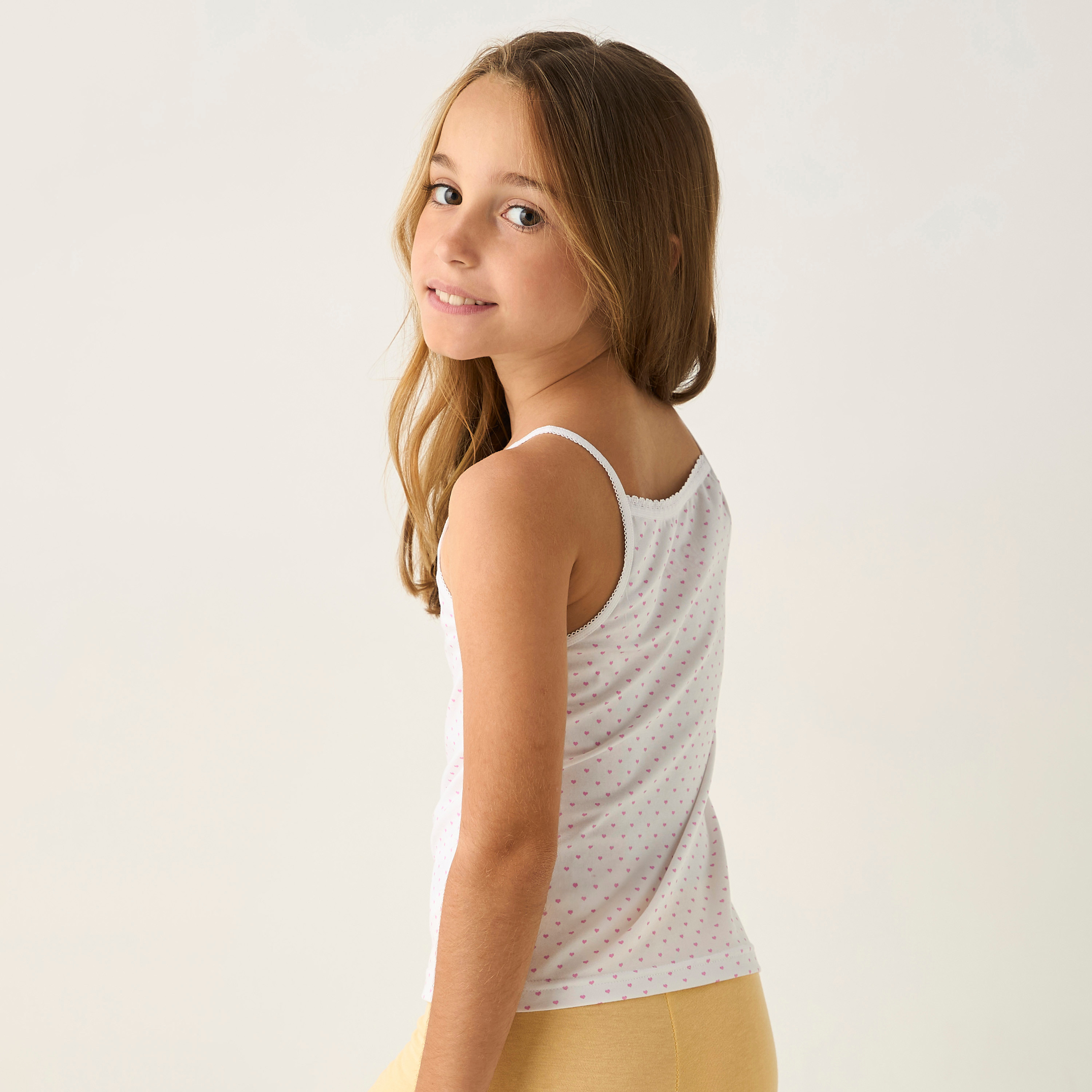 Barbie Print Camisole - Set of 3-girls-clothing-innerwear-vests-image-3