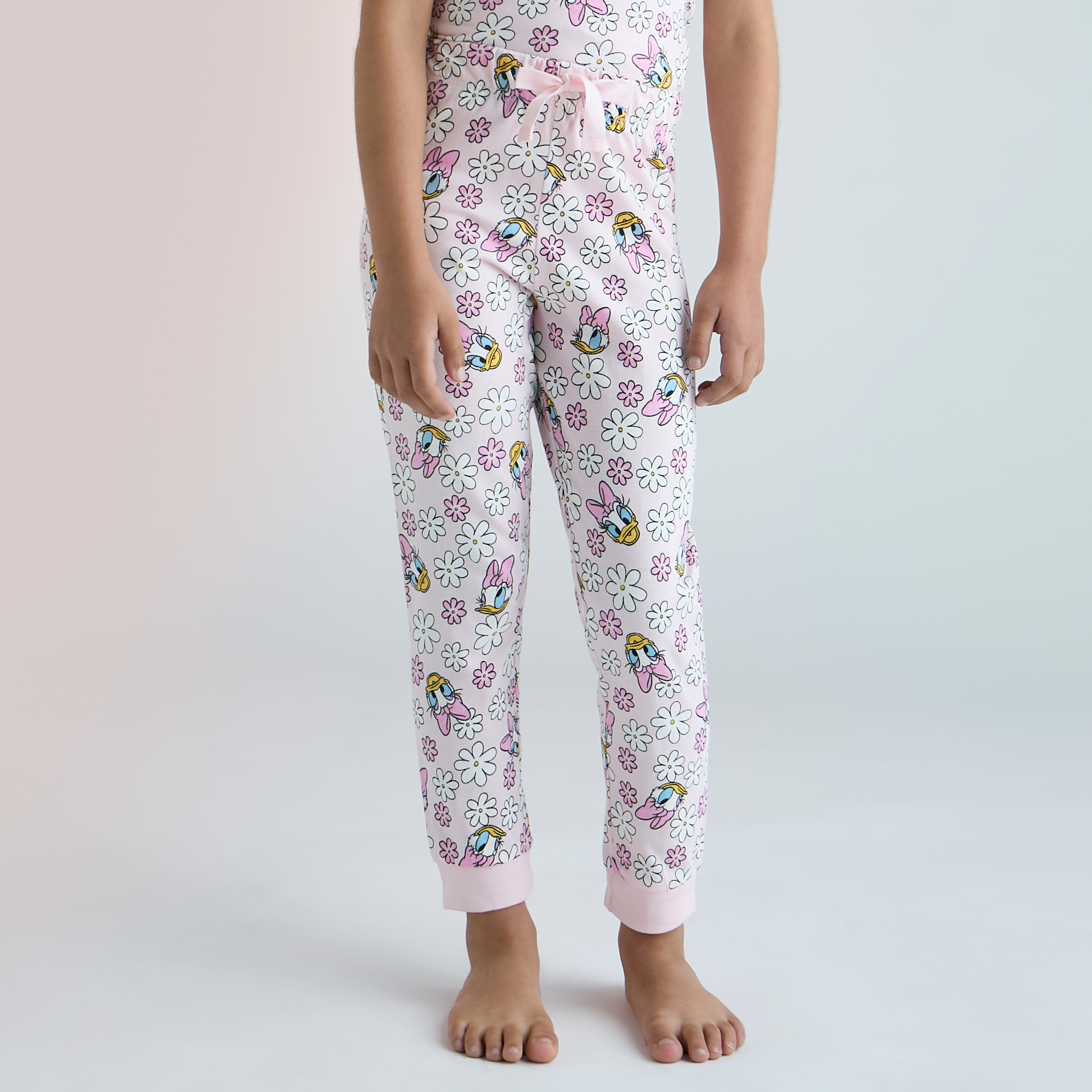 تيشيرت بطبعات وبنطلون بيجاما مطاطي - مجموعة من طقمين-girls-clothing-nightwear-image-4