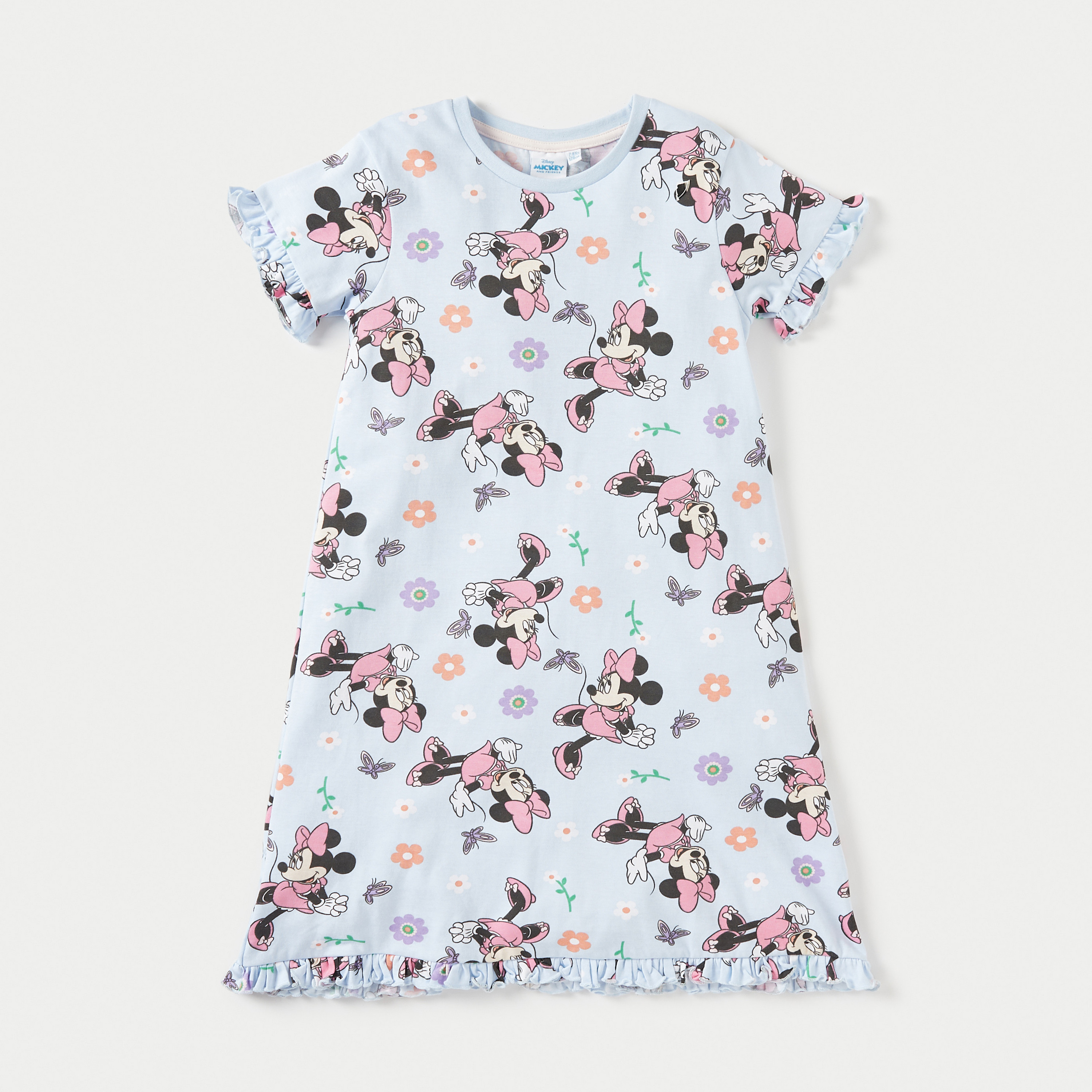 Disney Minnie Mouse Print Night Dress - Set of 2-girls-clothing-multipacks-image-2