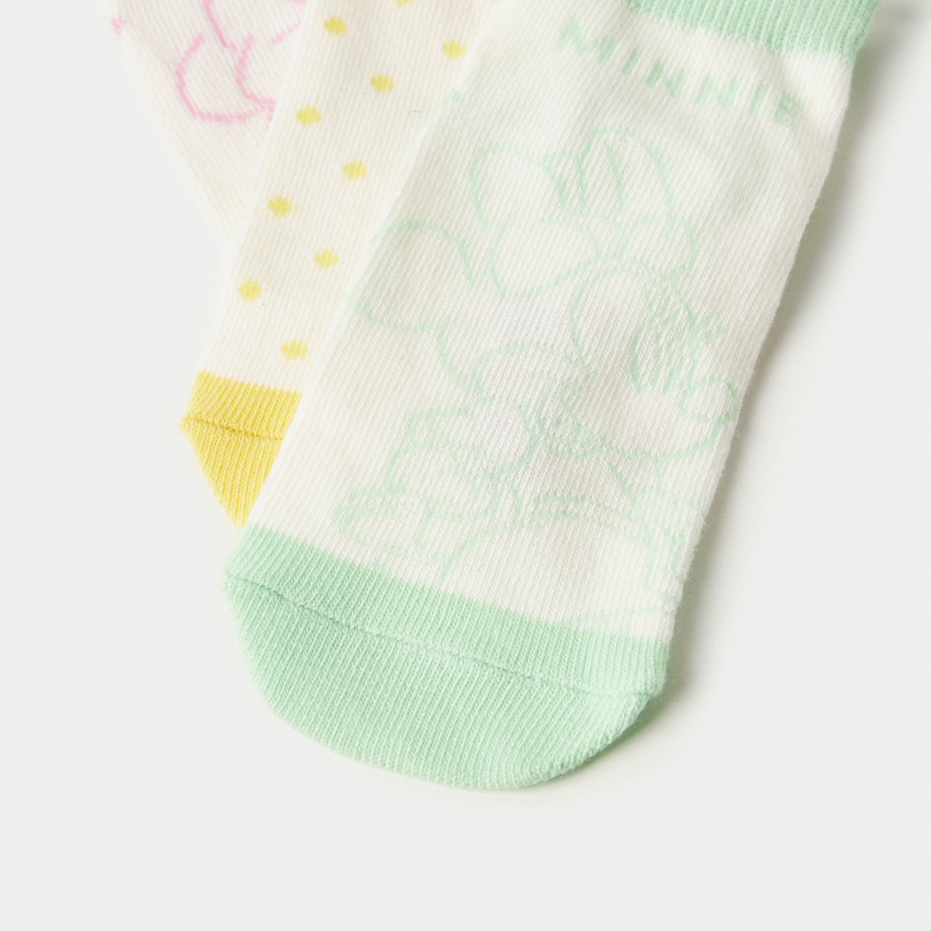 Disney Minnie Mouse Print Socks - Set of 3-girls-accessories-socks-image-3