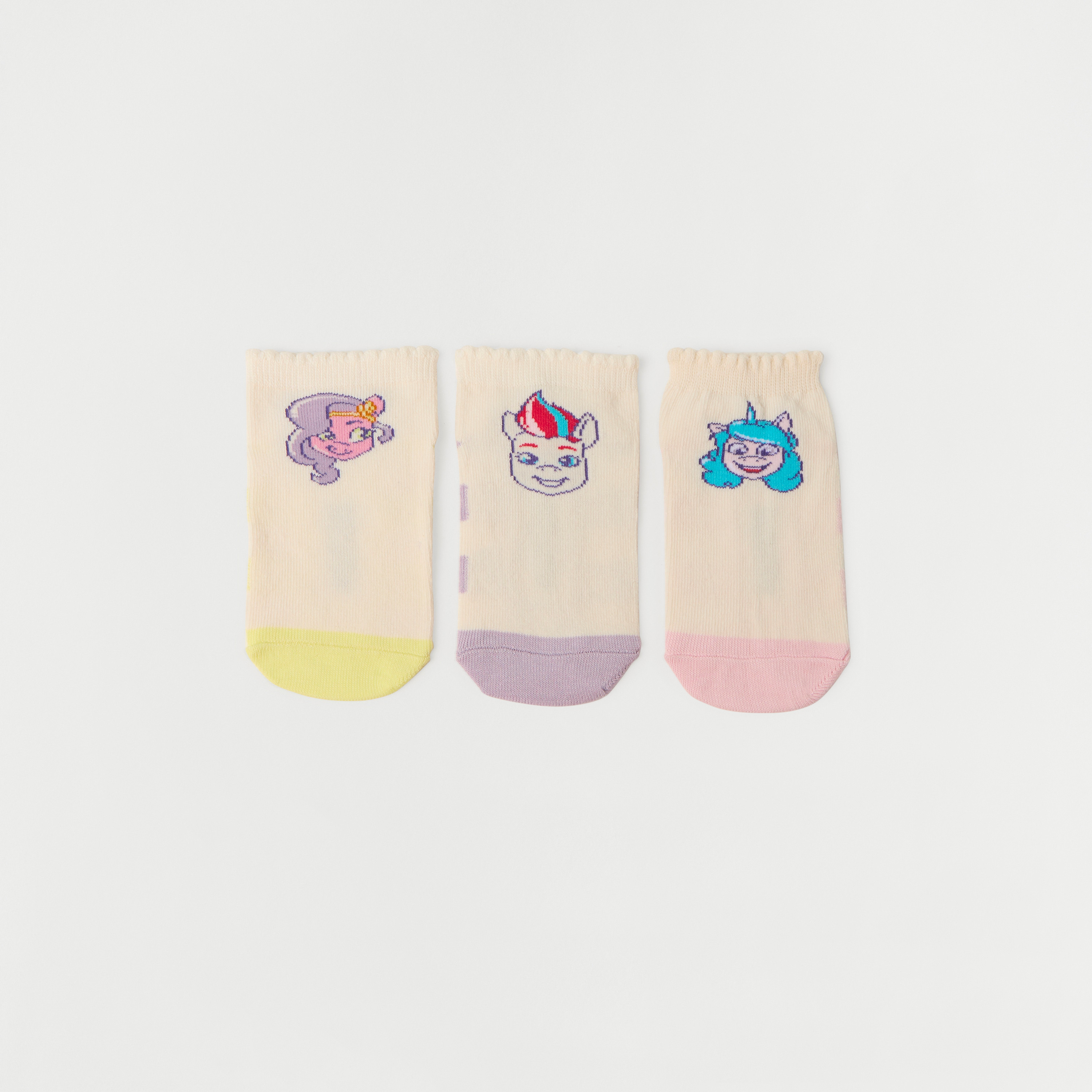 جوارب بطول الكاحل وطبعات ماي ليتل بوني من هاسبرو- طقم من 3 أزواج-girls-accessories-socks-image-1