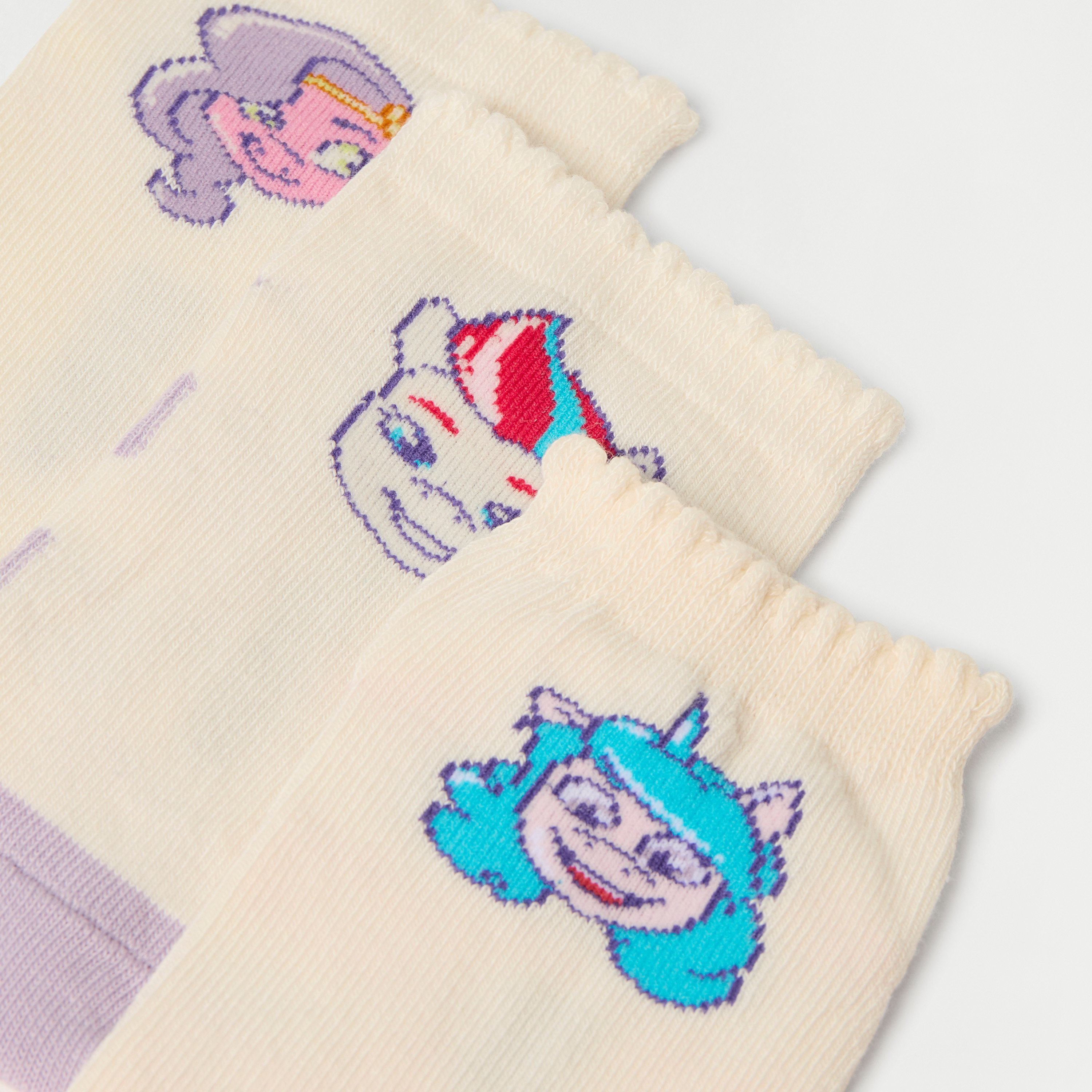 جوارب بطول الكاحل وطبعات ماي ليتل بوني من هاسبرو- طقم من 3 أزواج-girls-accessories-socks-image-3