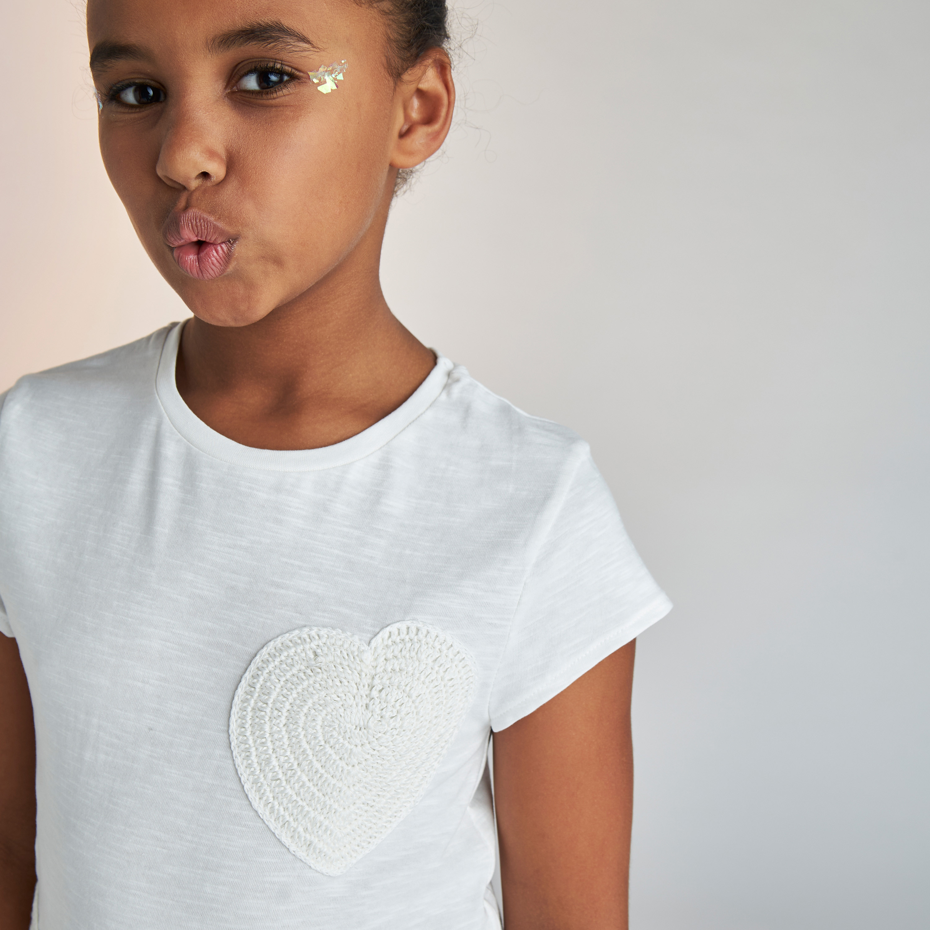 Juniors Applique Detail T-shirt and Pyjama Set-girls-clothing-nightwear-image-5