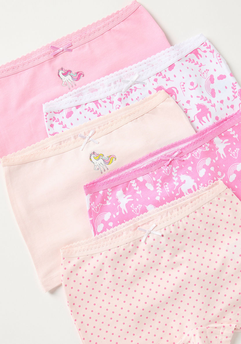 Printed Boyshort Panty, AOP Pink Unicorn Printed Boyshort Panty, AOP Pink Unicorn