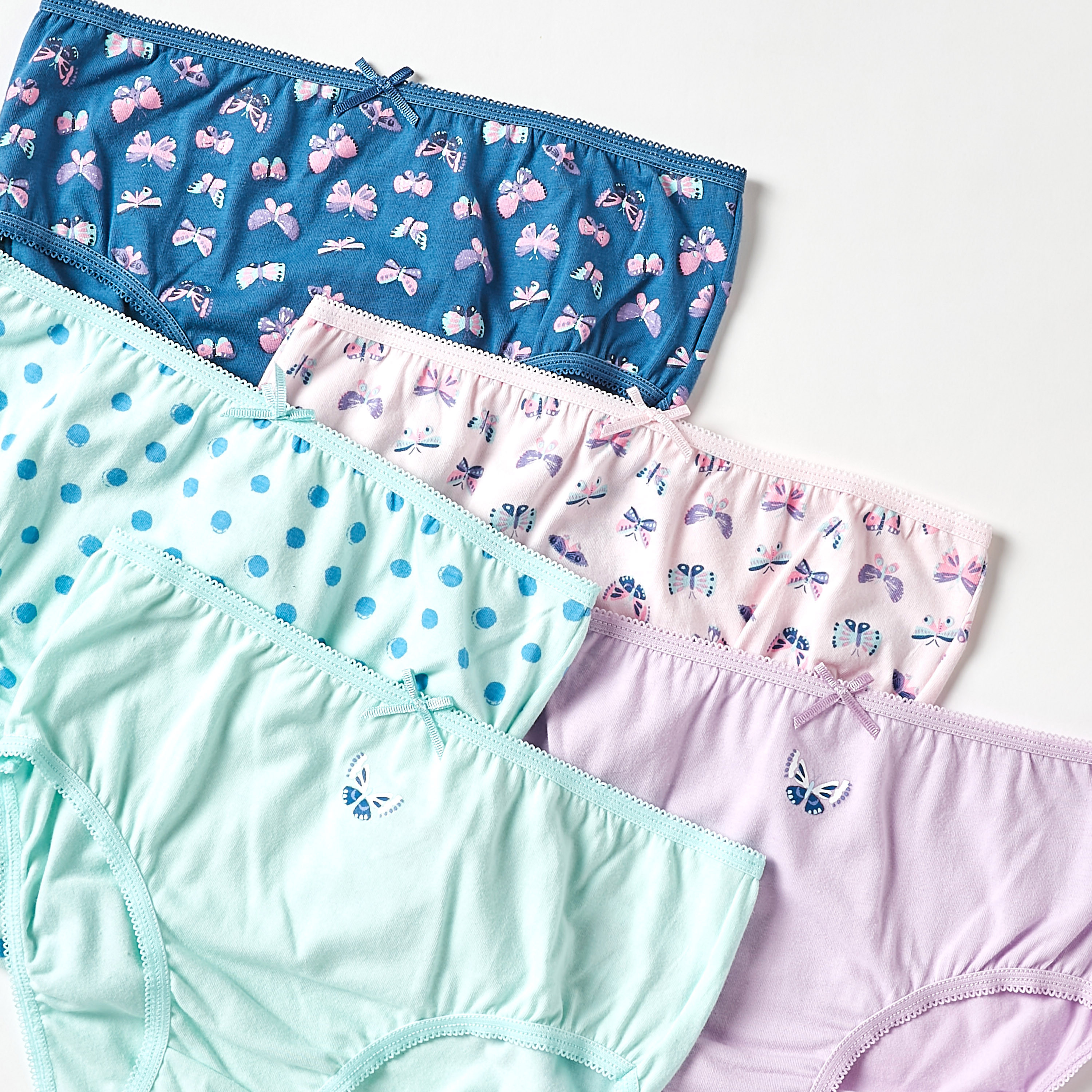 Juniors Printed Briefs - Set of 5-girls-clothing-multipacks-image-3
