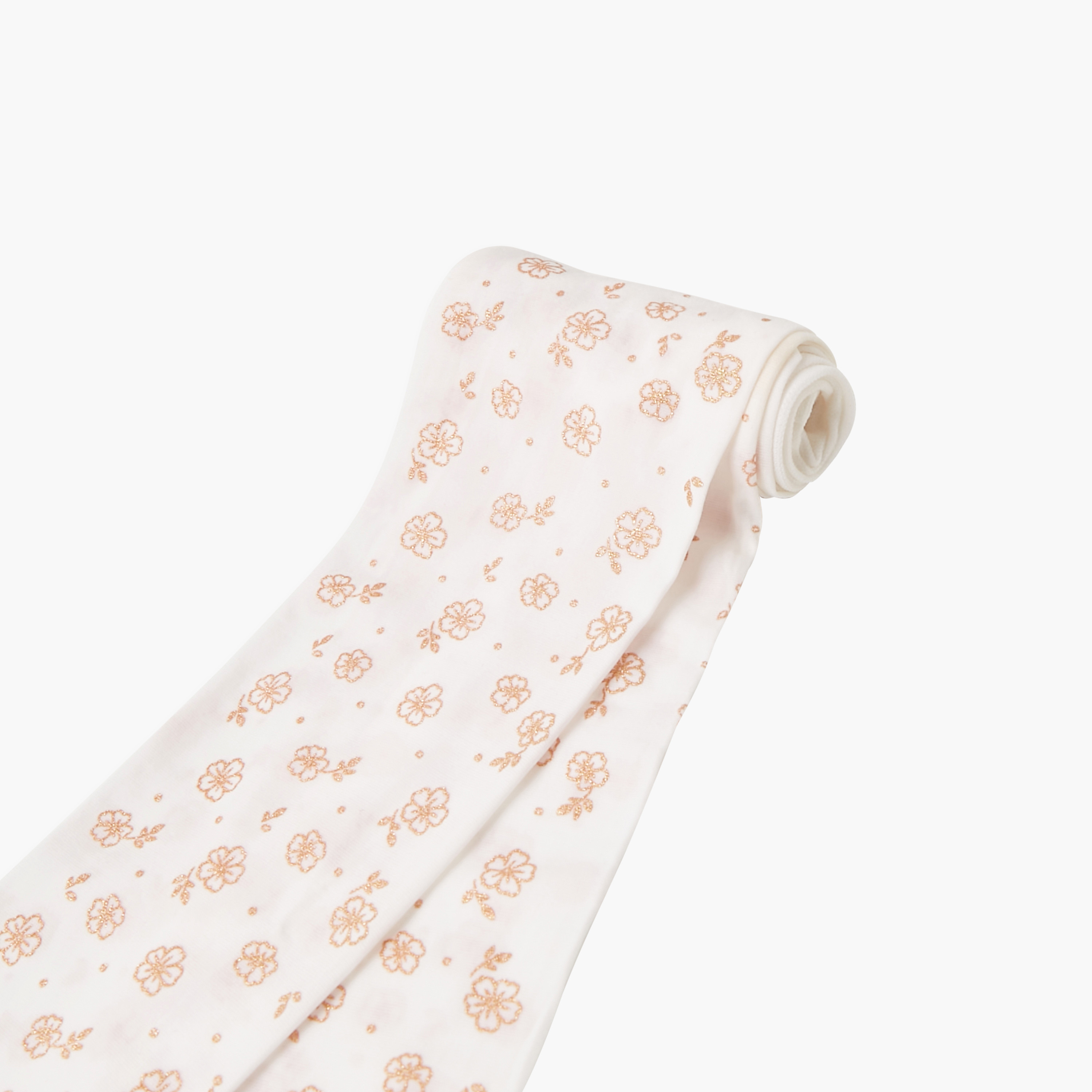 كولون بخصر مطاطي وطبعات زهرية من جونيورز-girls-accessories-socks-image-2