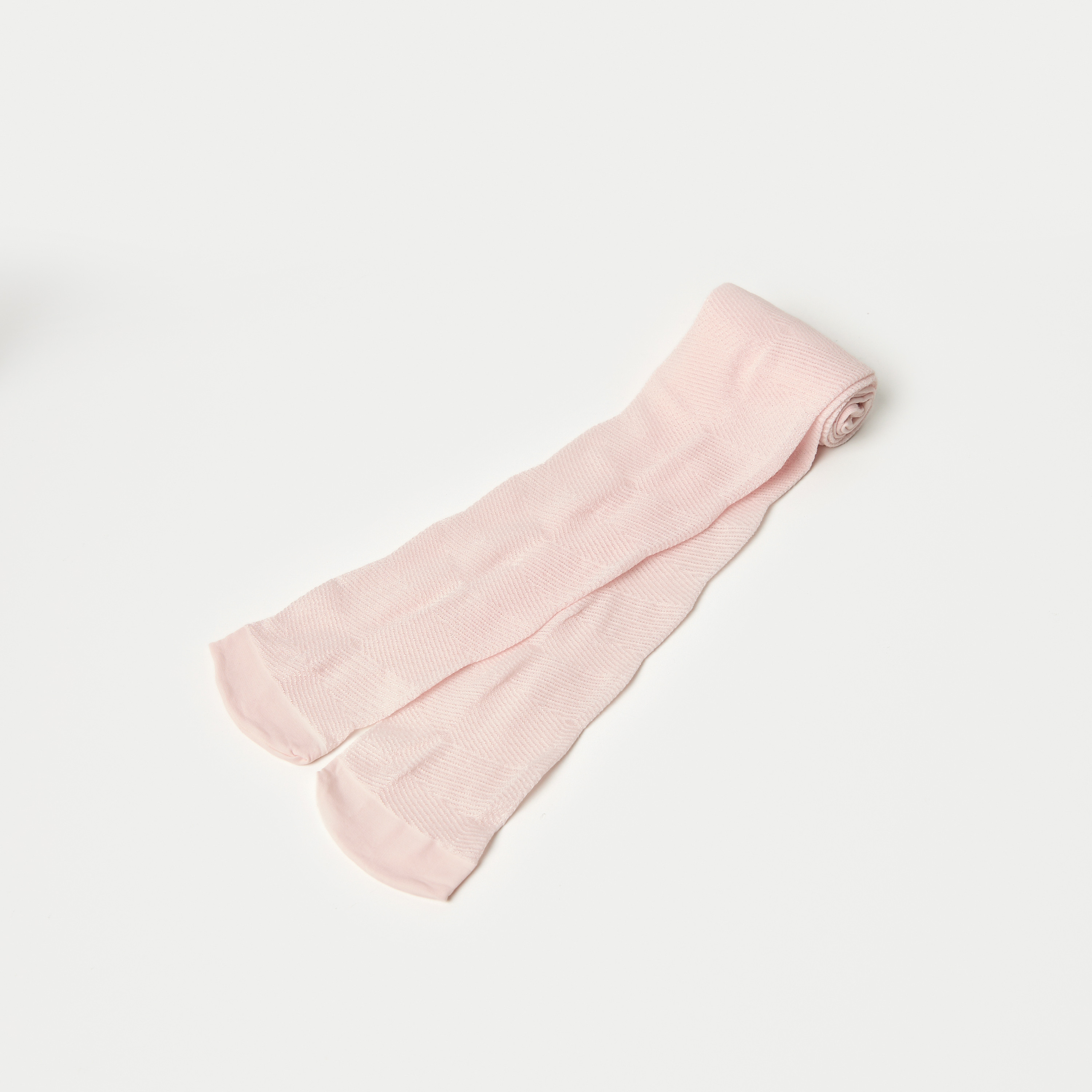 Juniors Textured Tights with Elasticated Waistband-girls-accessories-socks-image-1