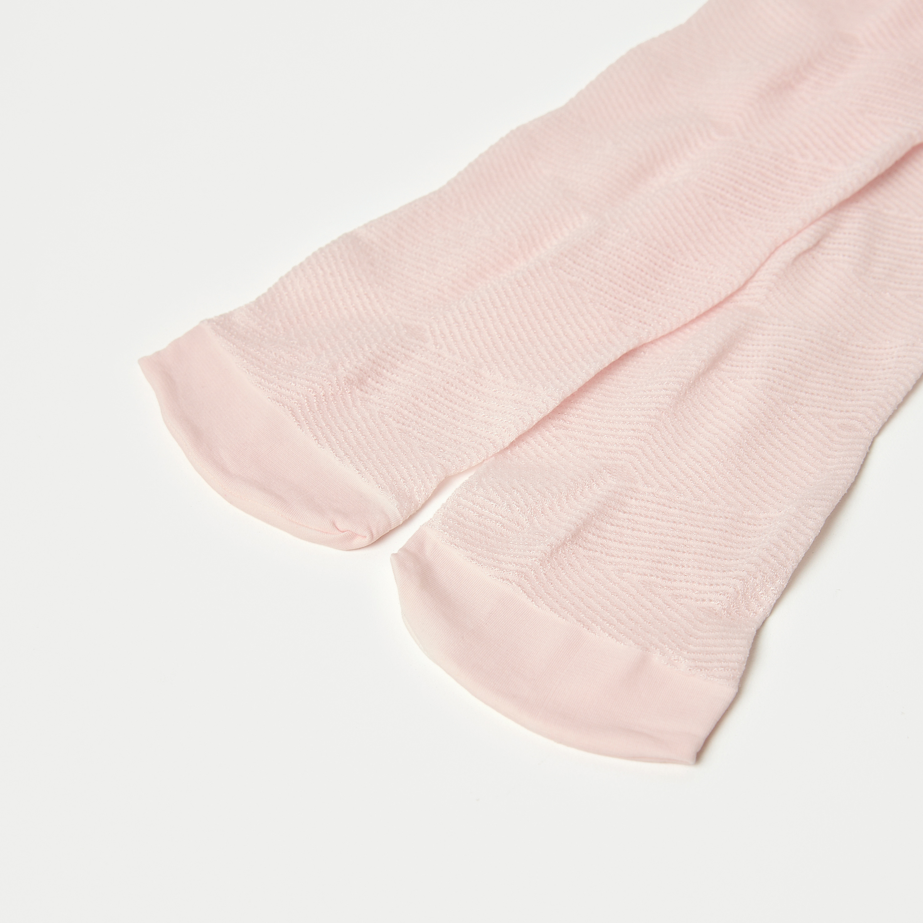 Juniors Textured Tights with Elasticated Waistband-girls-accessories-socks-image-2
