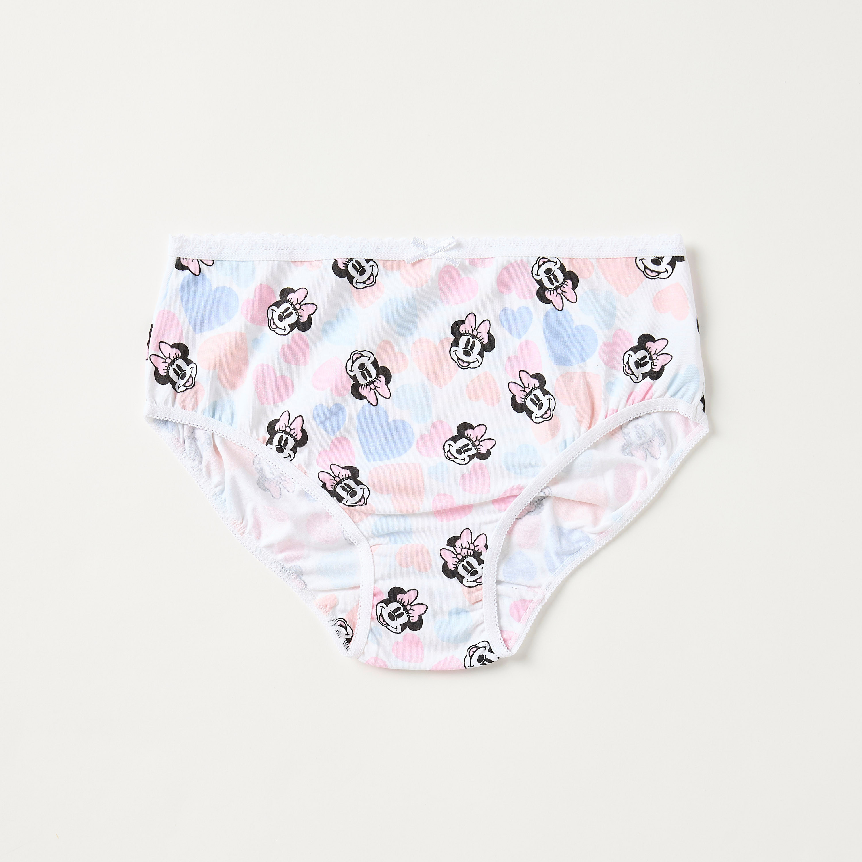 Disney Minnie Mouse Print Briefs - Set of 3-girls-clothing-multipacks-image-3