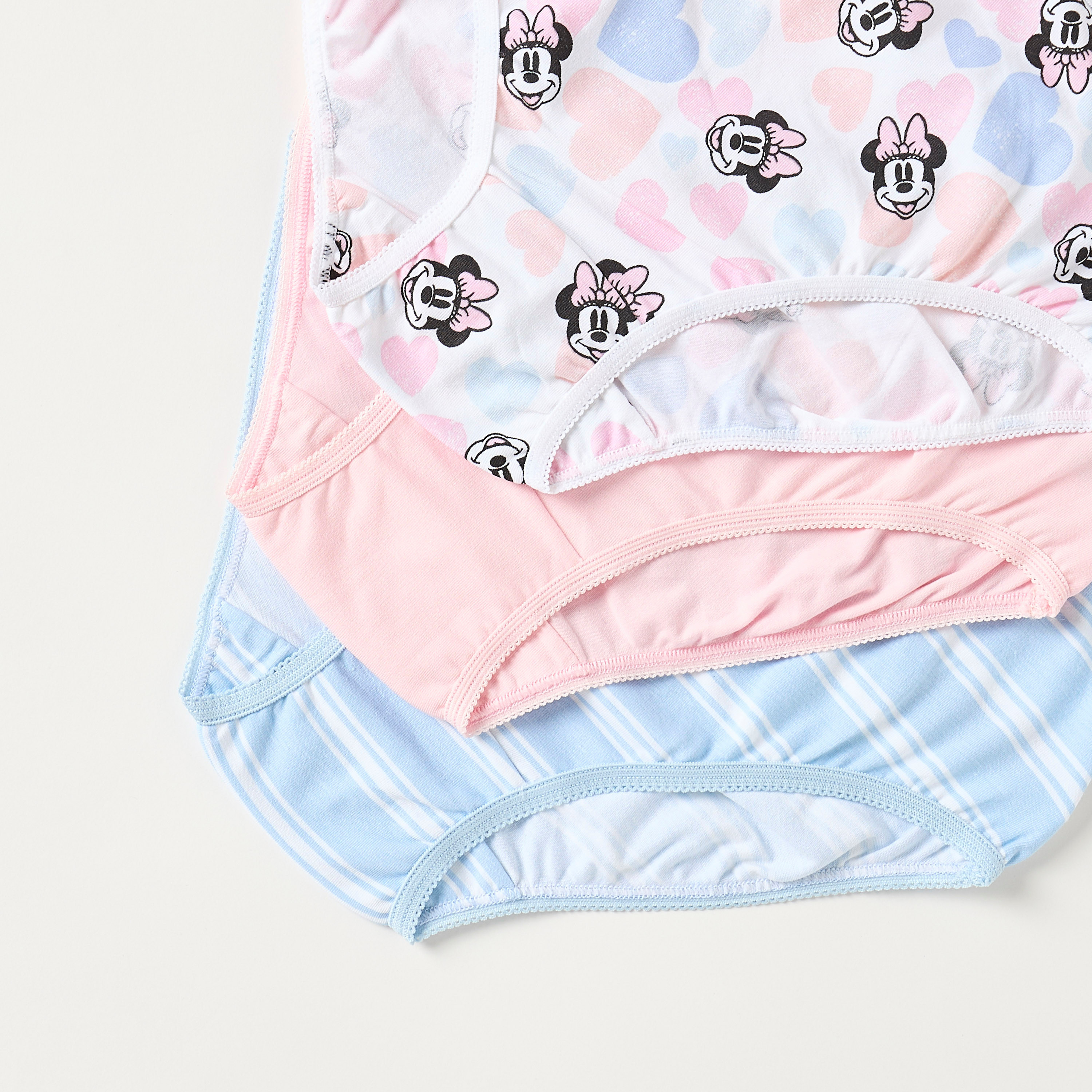 Disney Minnie Mouse Print Briefs - Set of 3-girls-clothing-multipacks-image-6