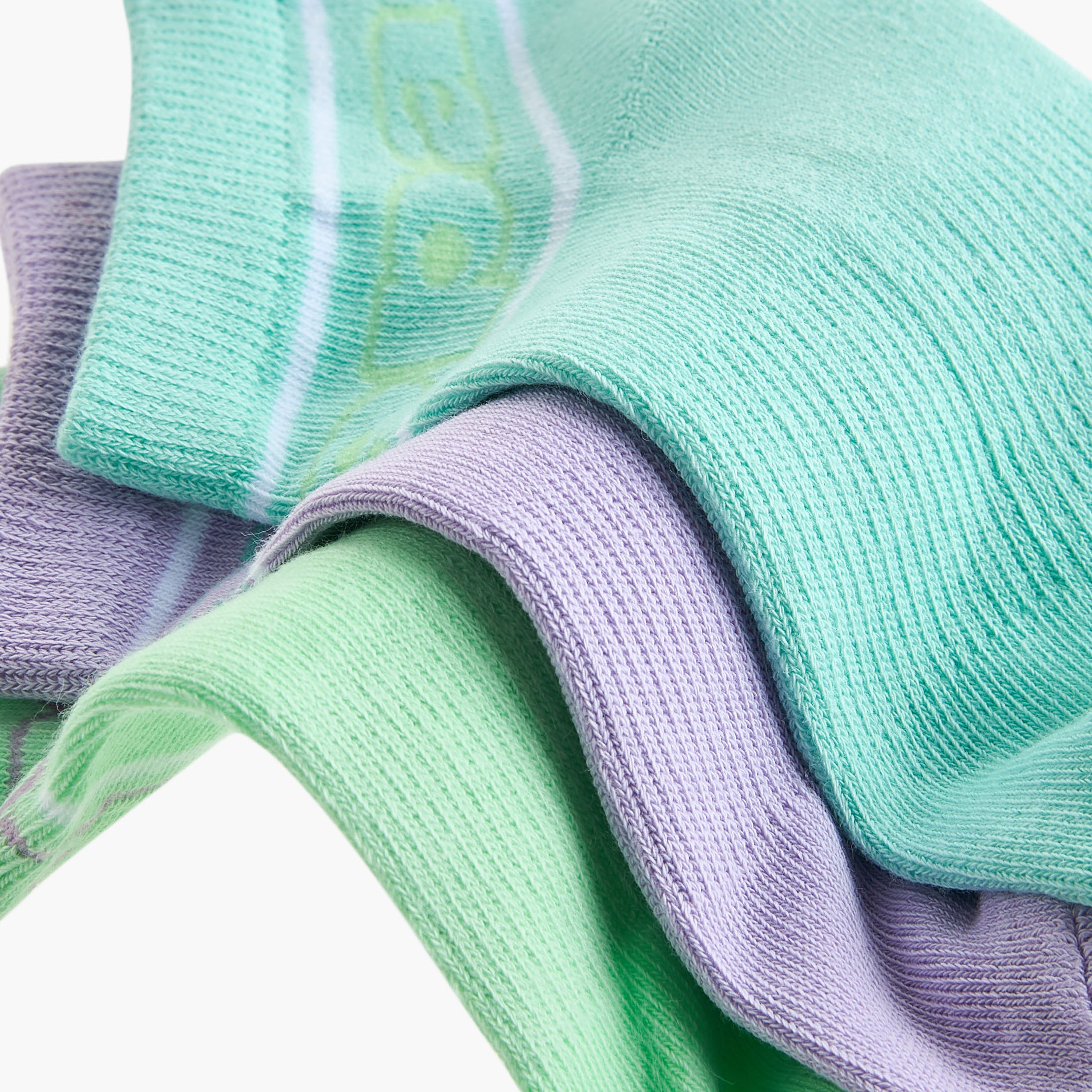 Kappa Logo Print Ankle Length Socks - Set of 3-girls-accessories-socks-image-3