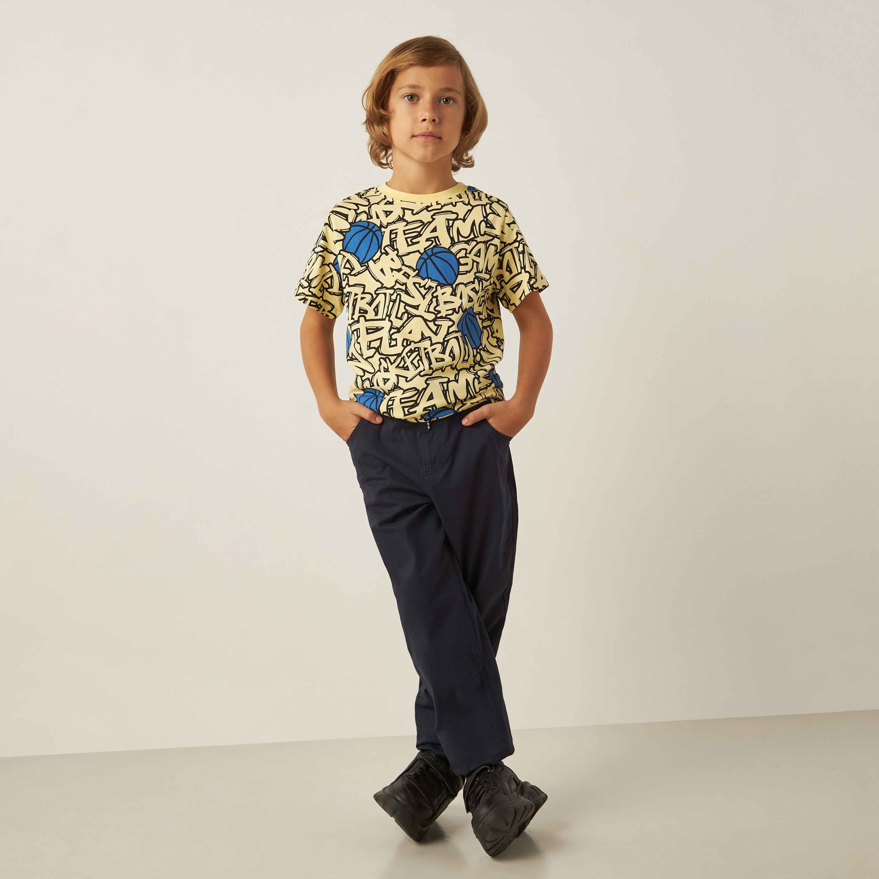 Juniors All-Over Graphic Print T-shirt with Short Sleeves and Crew Neck-boys-clothing-tshirtsandpolos-image-2