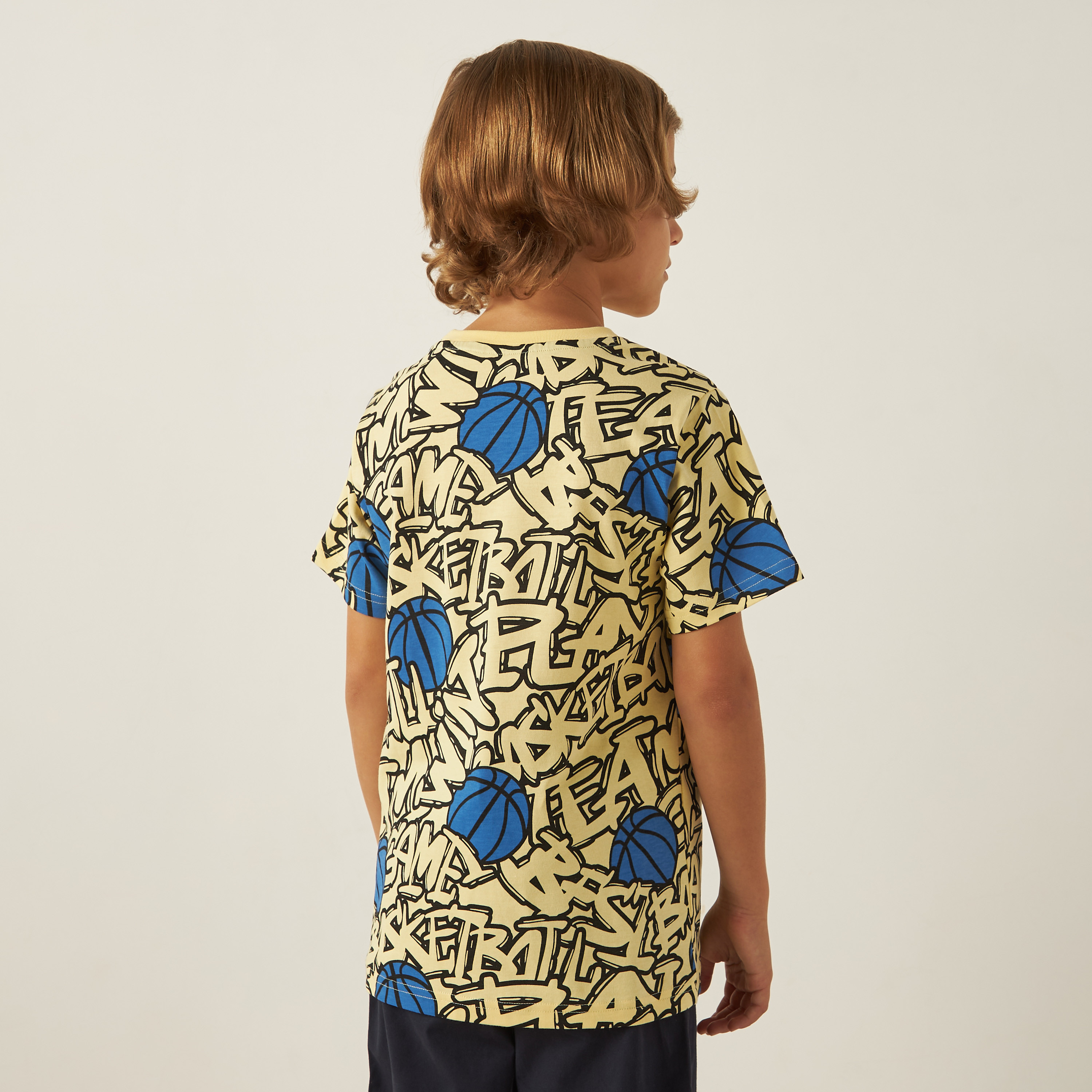 Juniors All-Over Graphic Print T-shirt with Short Sleeves and Crew Neck-boys-clothing-tshirtsandpolos-image-4