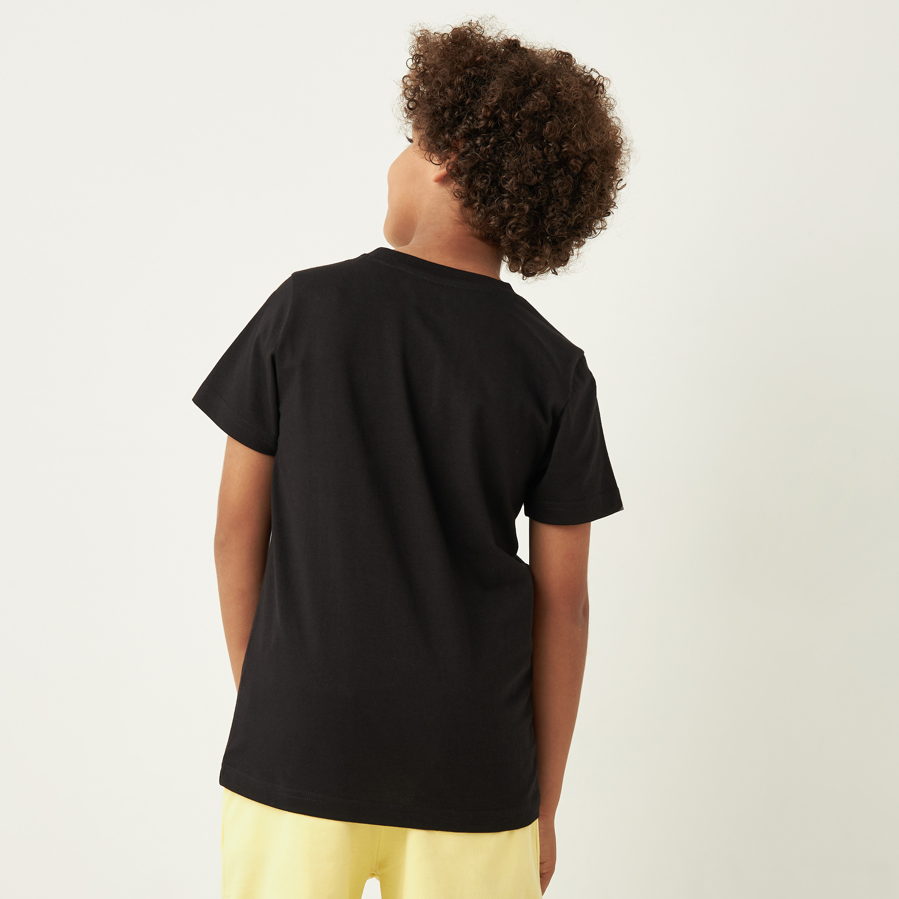 Juniors Skateboard Graphic Print T-shirt with Crew Neck and Short Sleeves-boys-clothing-tshirtsandpolos-image-3