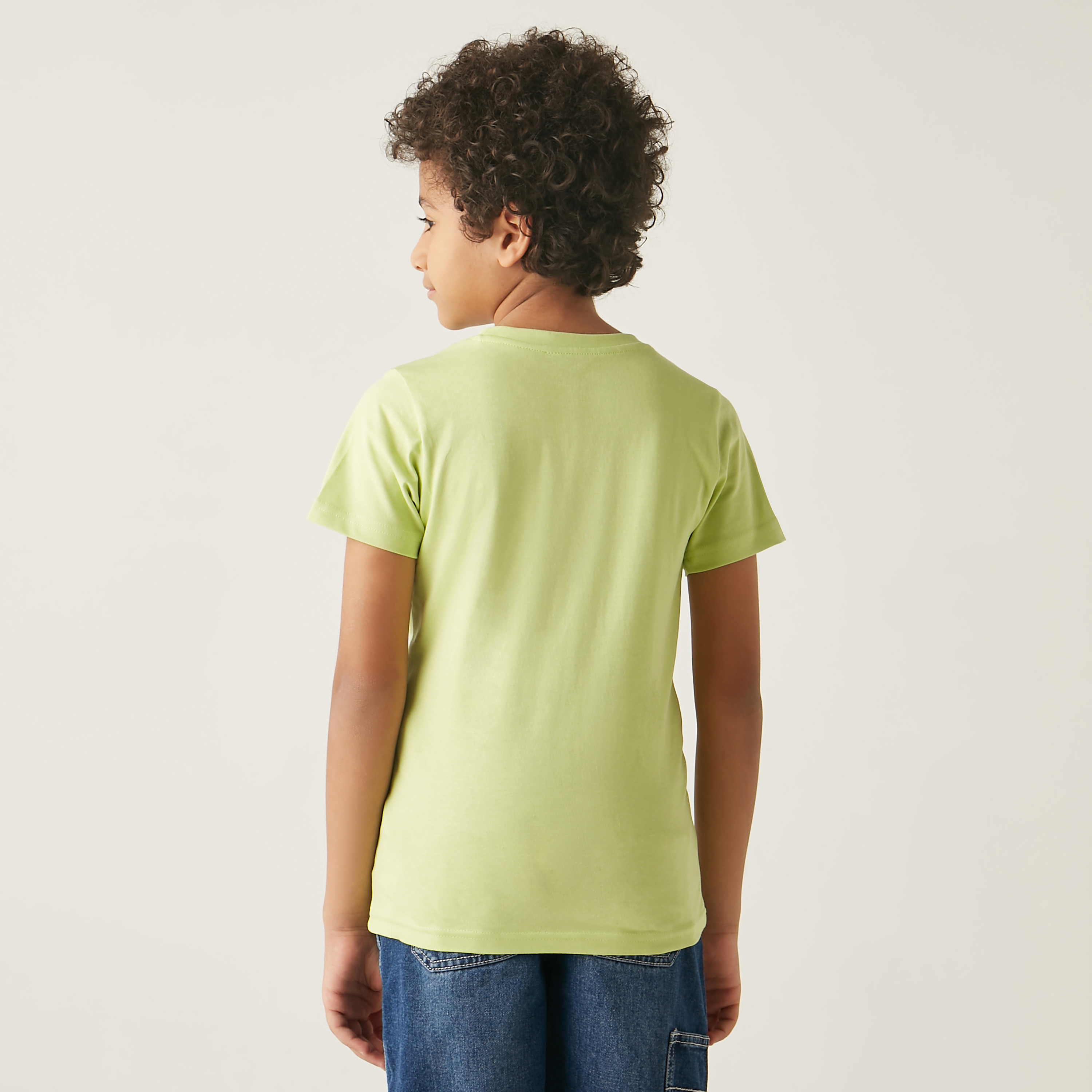 تيشيرت بياقة ضيقة وأكمام قصيرة وطبعات من جونيورز-boys-clothing-tshirtsandpolos-image-3