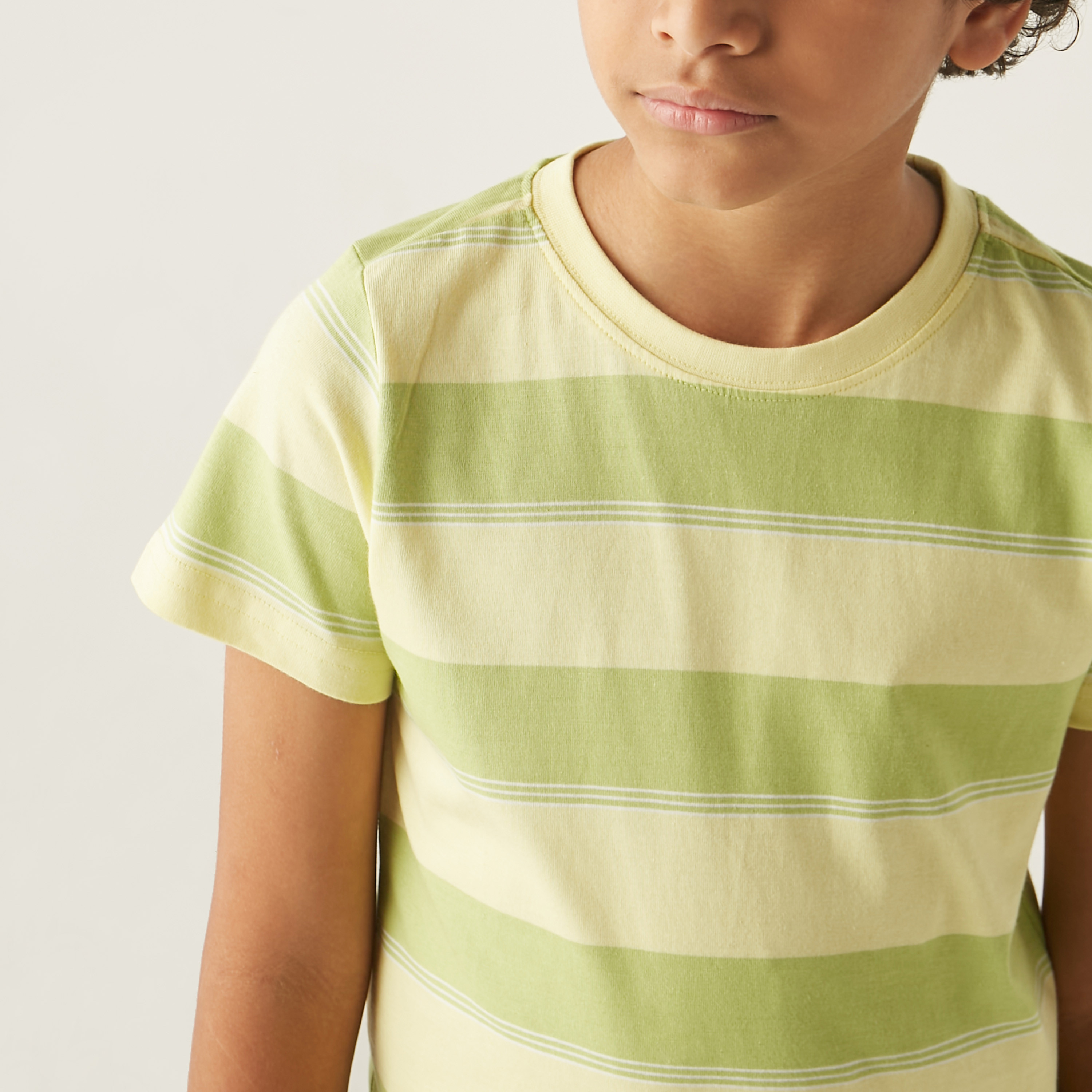 Juniors All-Over Striped T-shirt with Short Sleeves and Crew Neck-boys-clothing-tshirtsandpolos-image-4