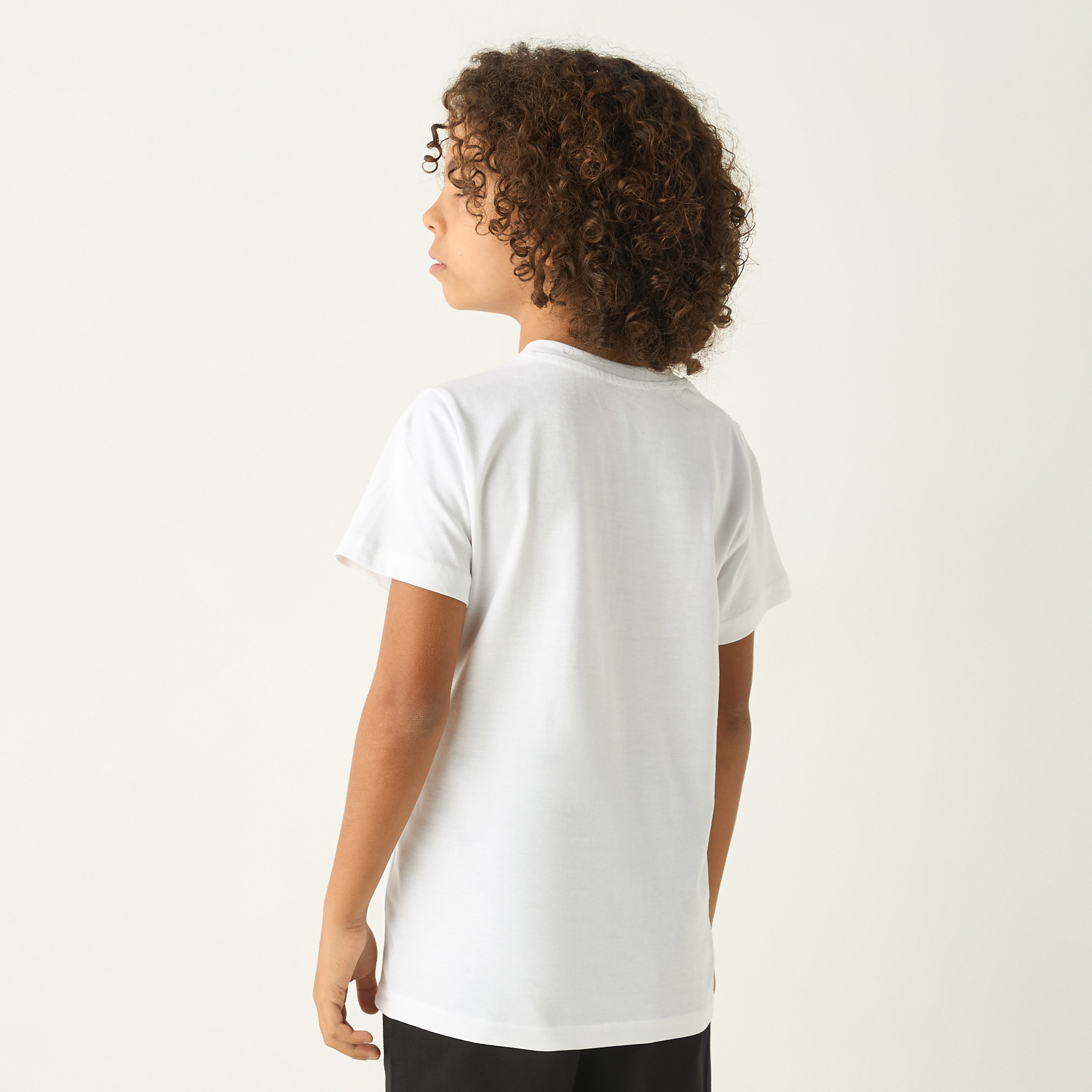 Juniors Graphic Print T-shirt with Short Sleeves-boys-clothing-tshirtsandpolos-image-3