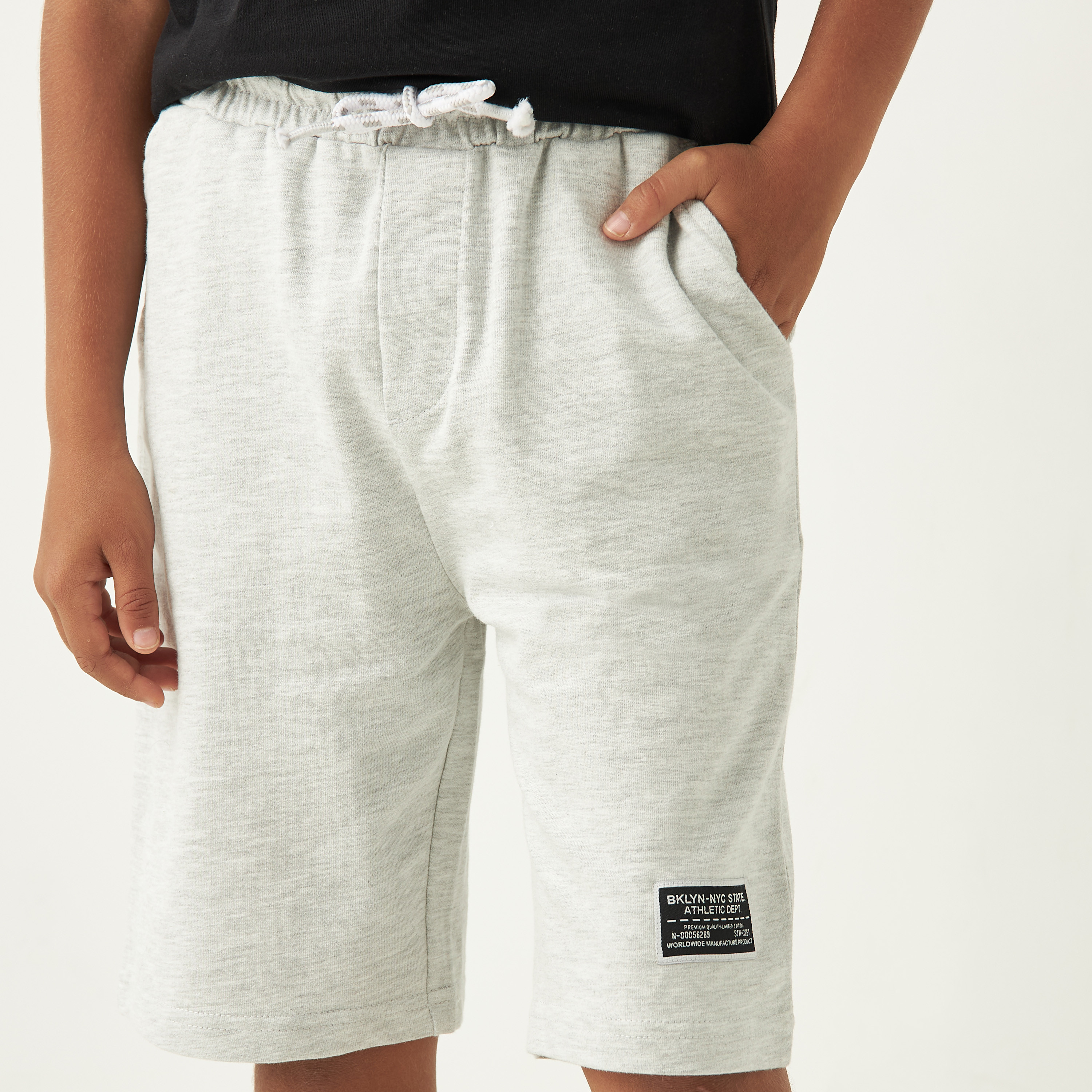 Juniors Patch Detail Shorts with Drawstring Closure and Pockets-boys-clothing-bottoms-shorts-image-4