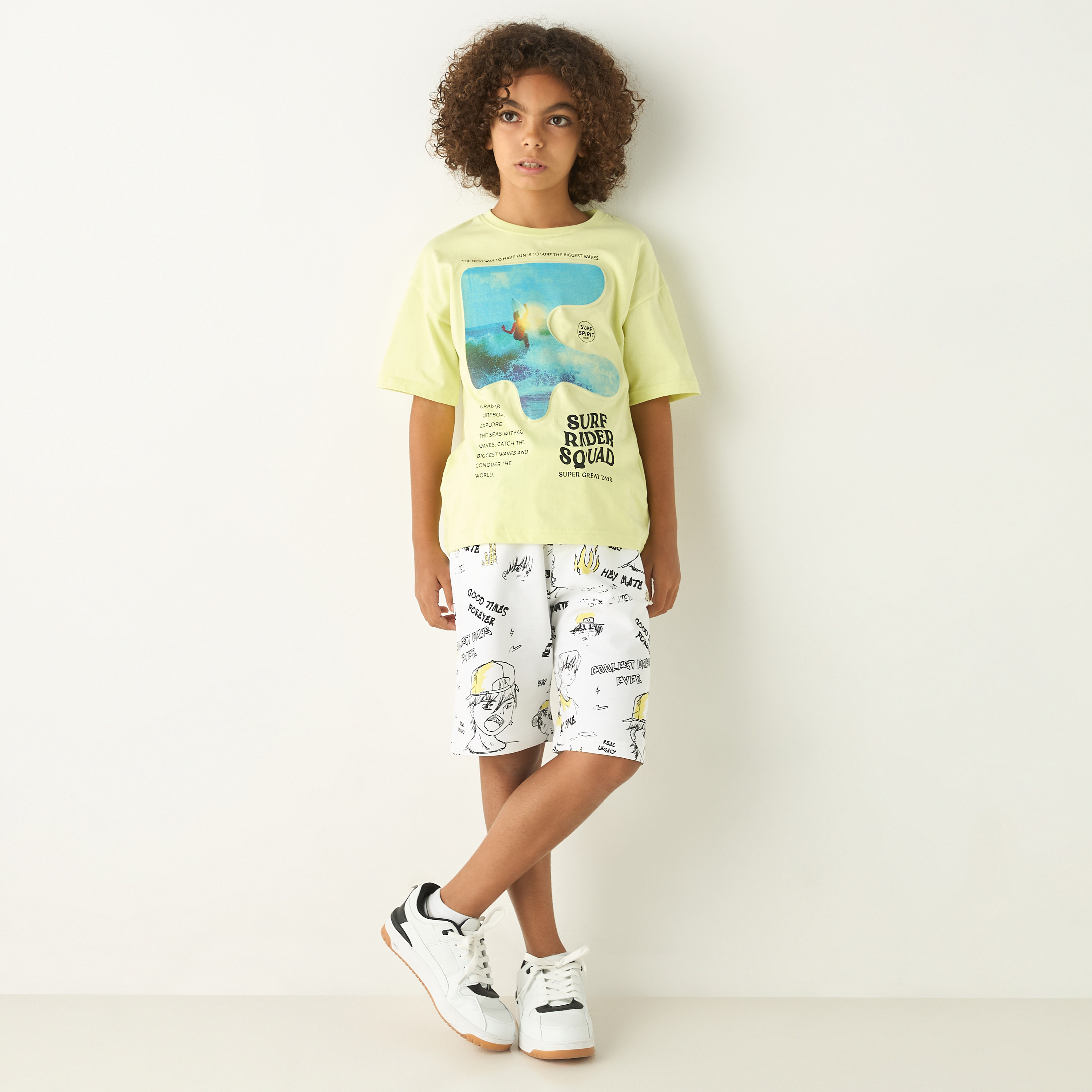 Juniors Graphic Print Shorts with Drawstring Closure-boys-clothing-bottoms-shorts-image-2