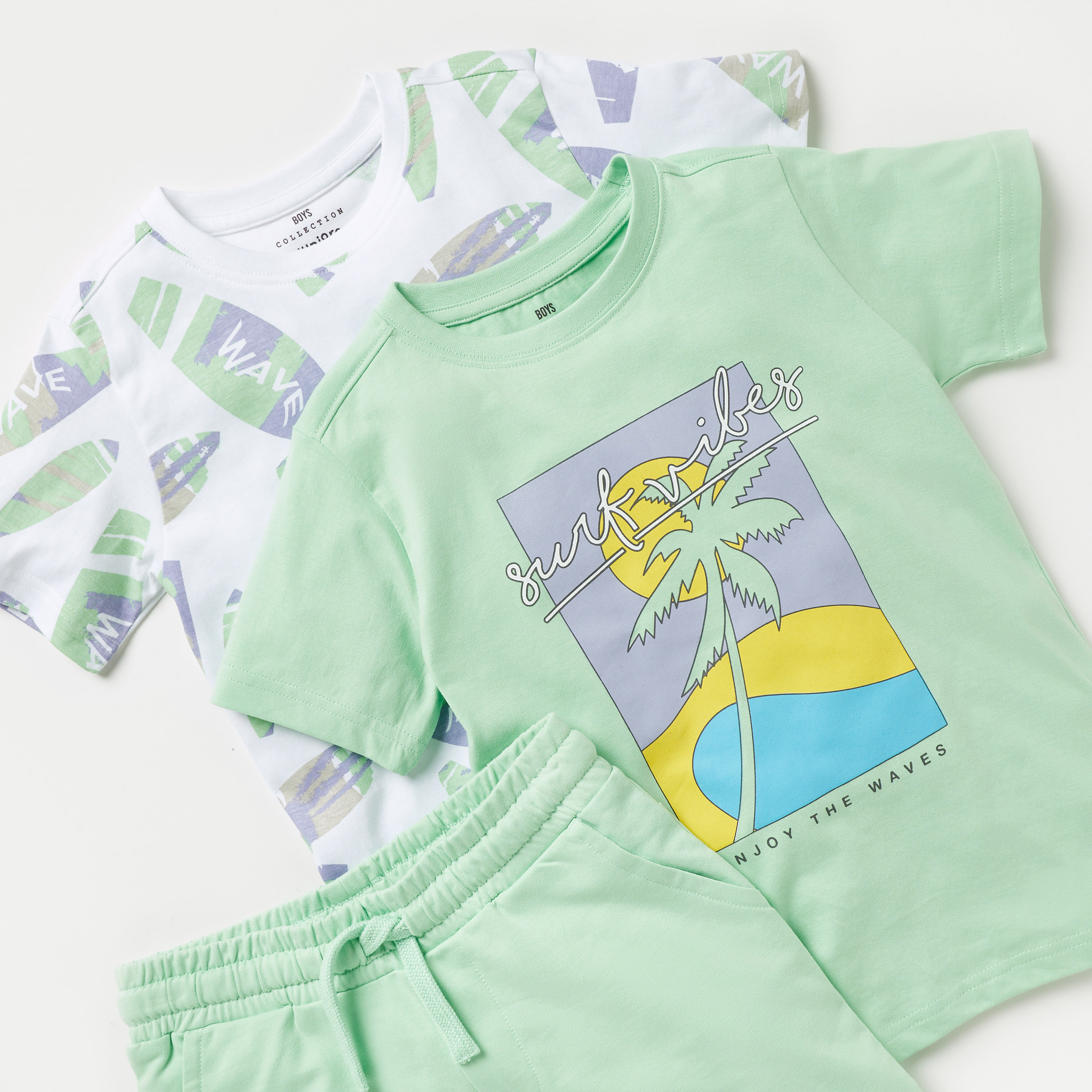 Juniors 3-Piece Printed T-shirt and Shorts Set-boys-clothing-setsandcoords-image-5
