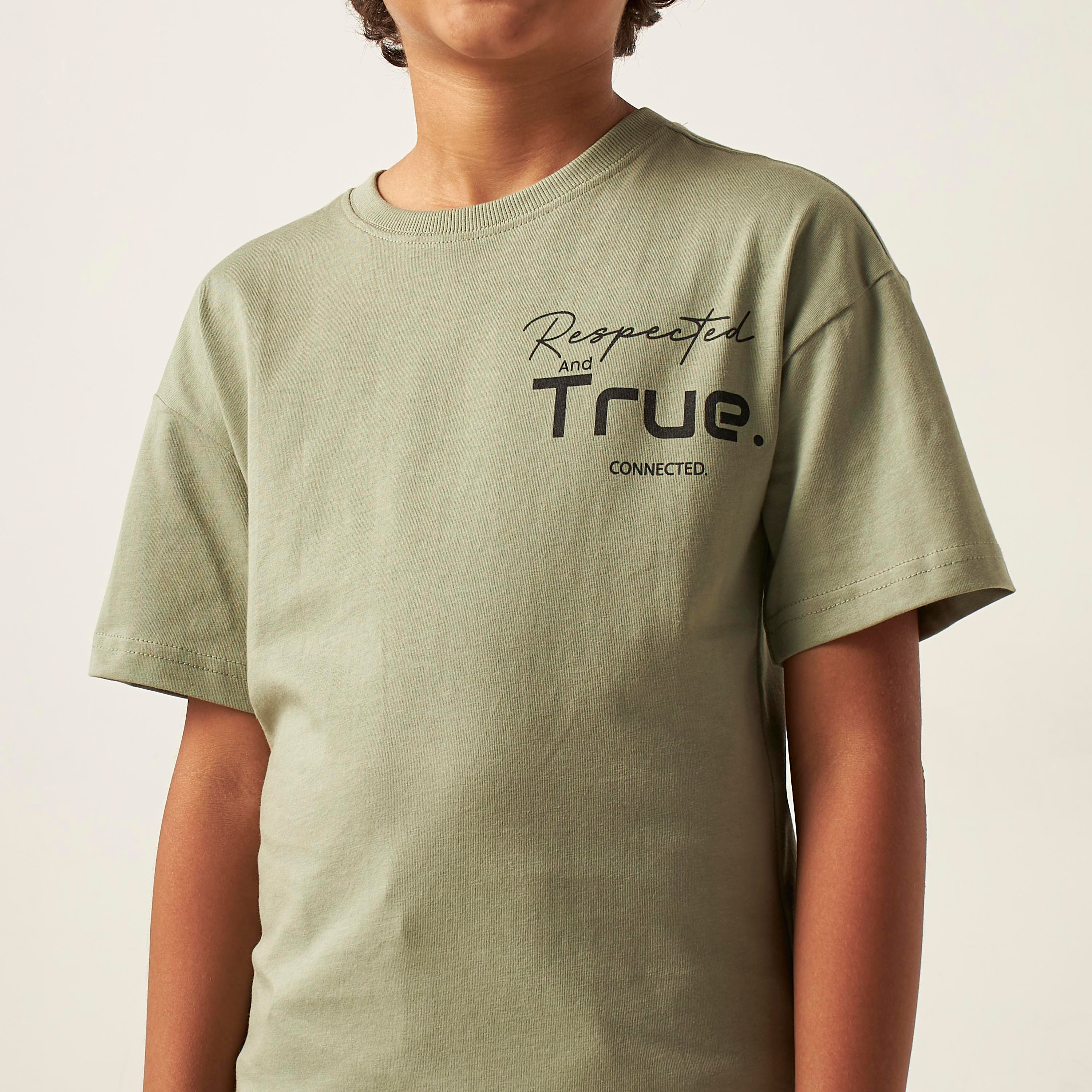 Juniors Graphic Print Crew Neck Cotton T-shirt-boys-clothing-tshirtsandpolos-image-3