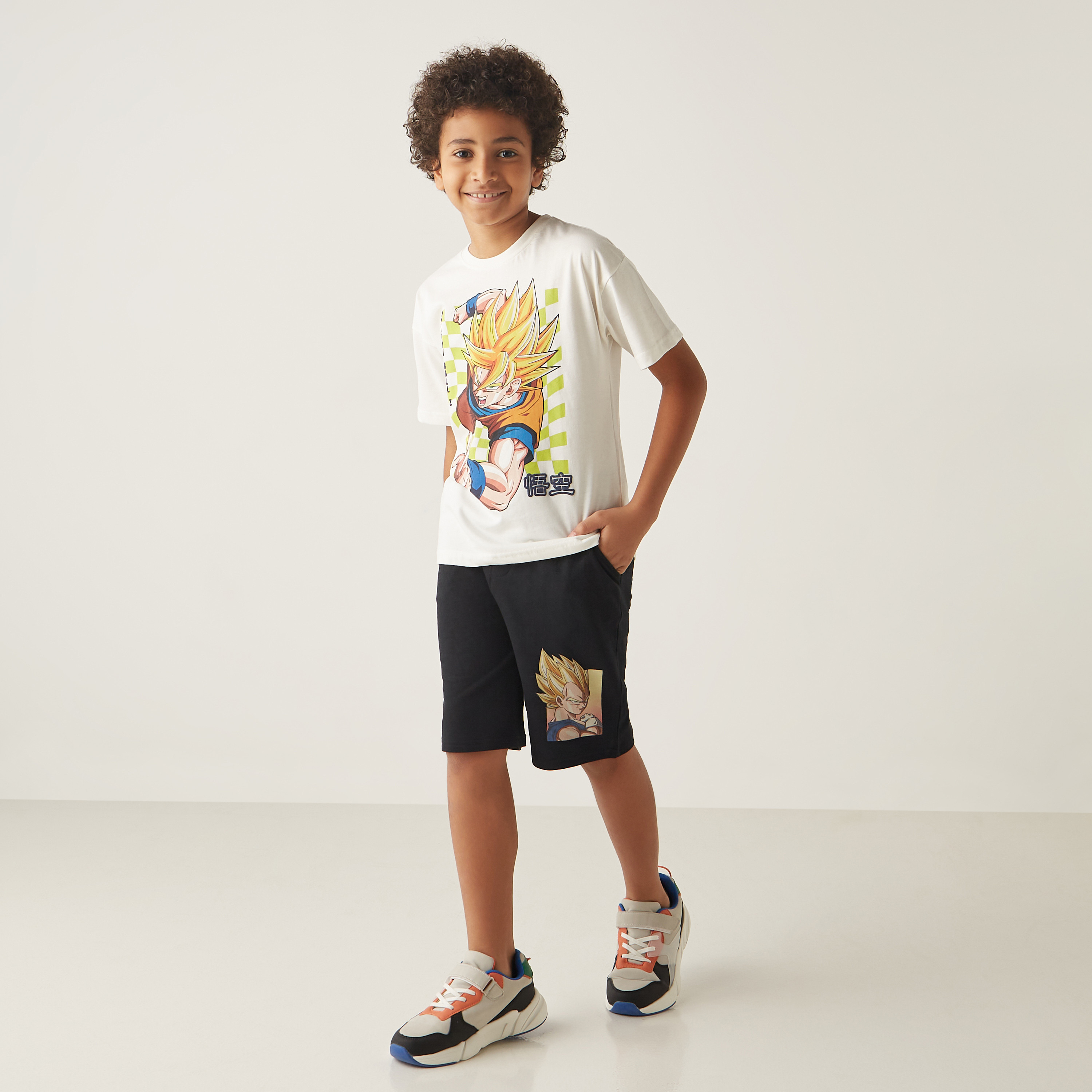 تيشيرت بأكمام قصيرة وطبعات دراجون بول زد من سبيستون-boys-clothing-tshirtsandpolos-image-2