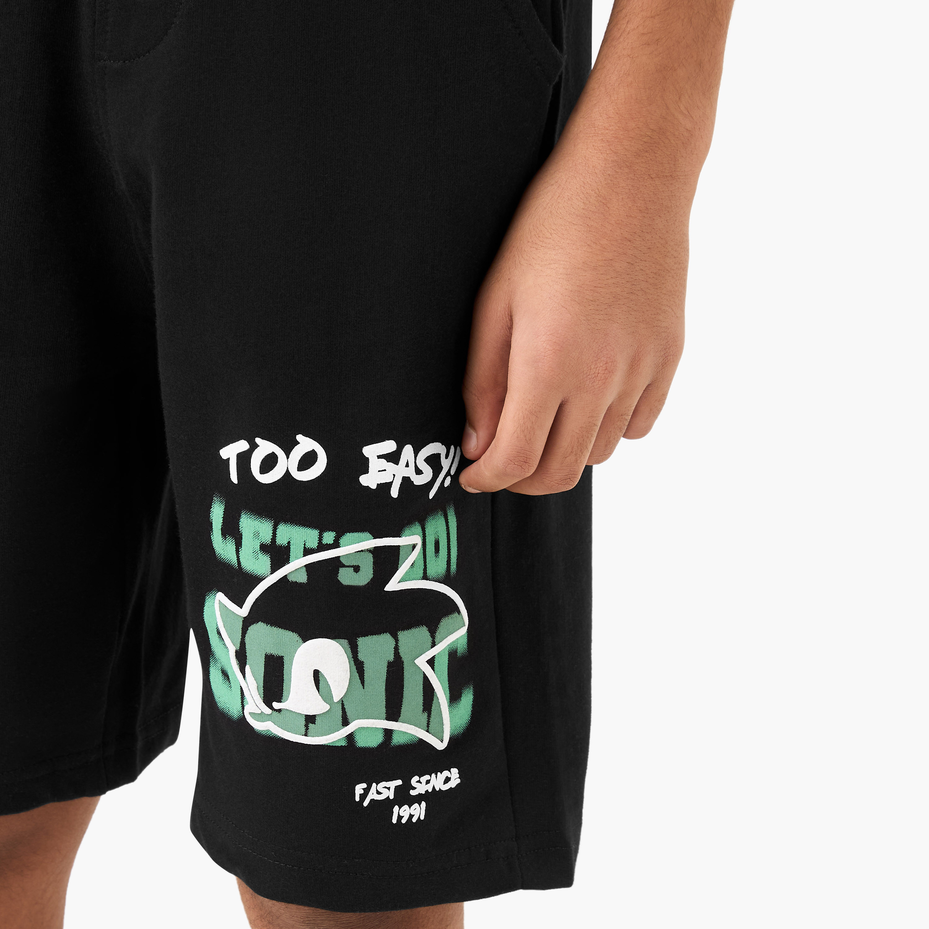 Sonic the Hedgehog Print T-shirt with Shorts Set-boys-clothing-setsandcoords-image-6