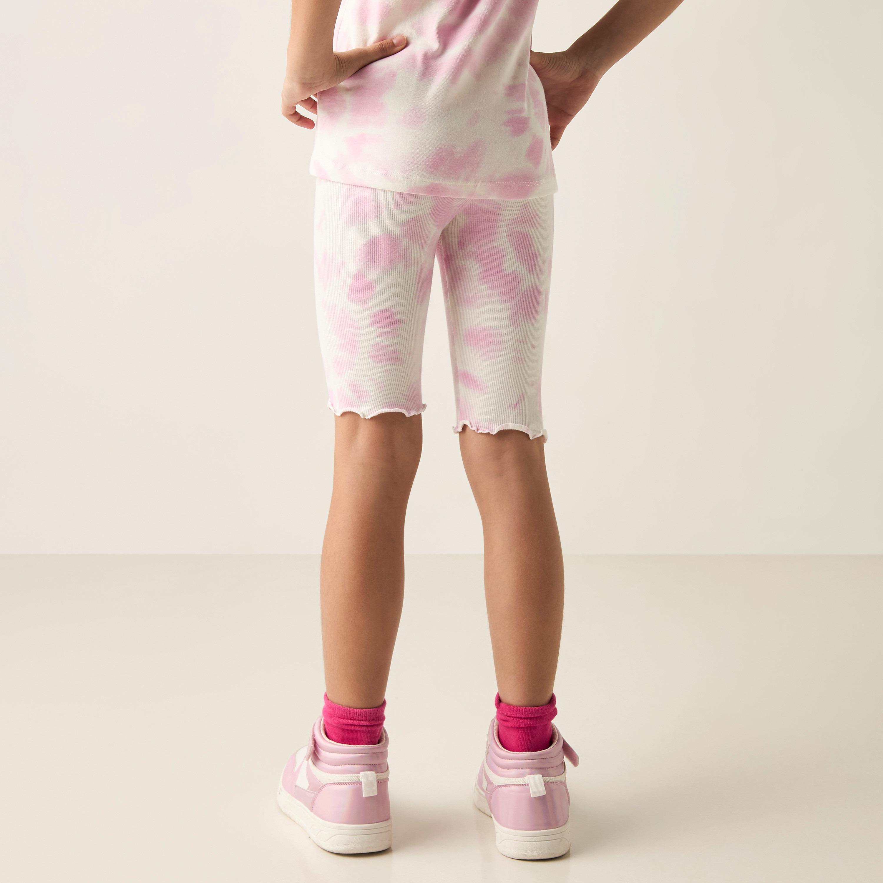 شورت بخصر مطاطي وطبعات من جونيورز-girls-clothing-bottoms-shorts-image-3