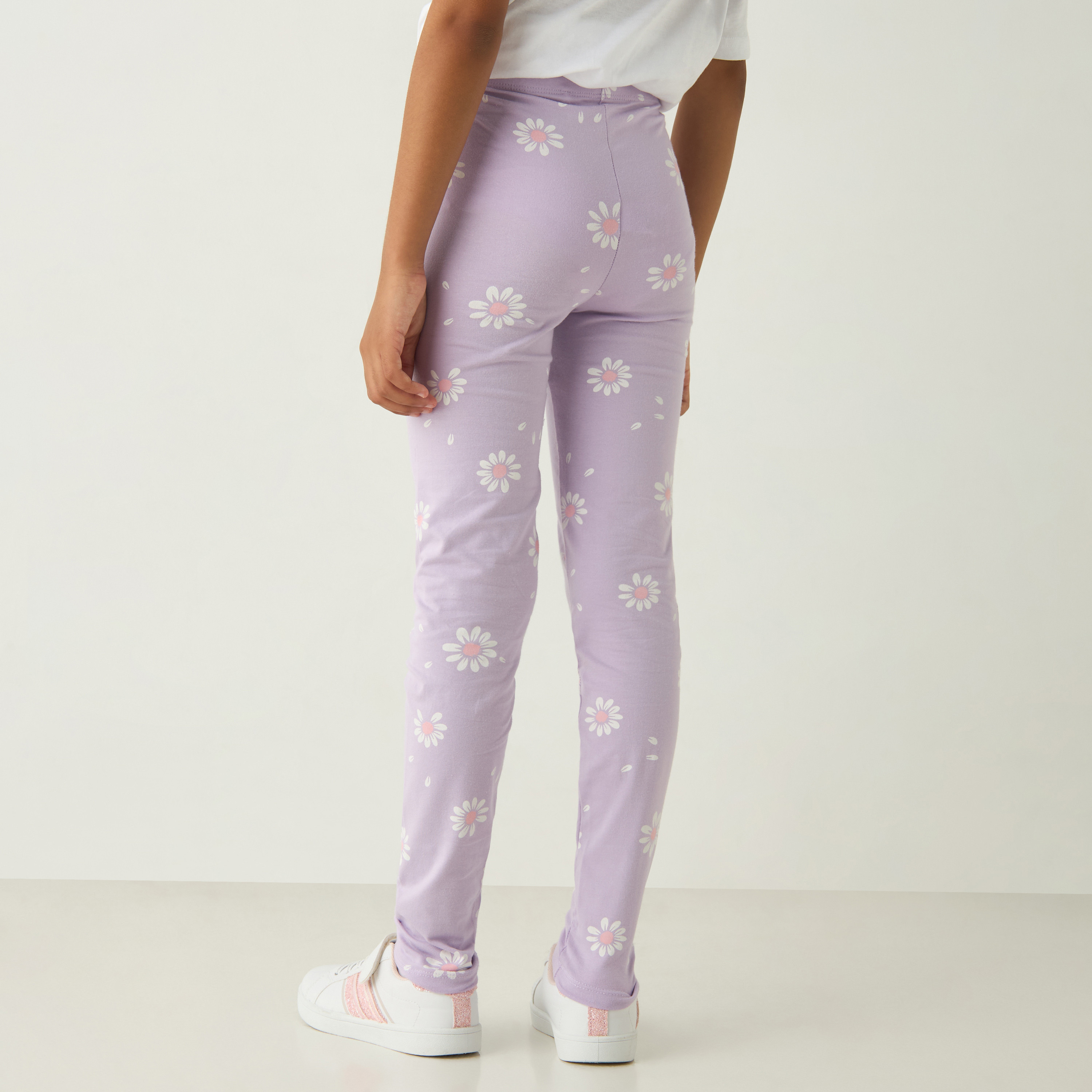 بنطلون ليقنز بخصر مطّاطي وطبعات من جونيورز-girls-clothing-bottoms-leggings-image-3