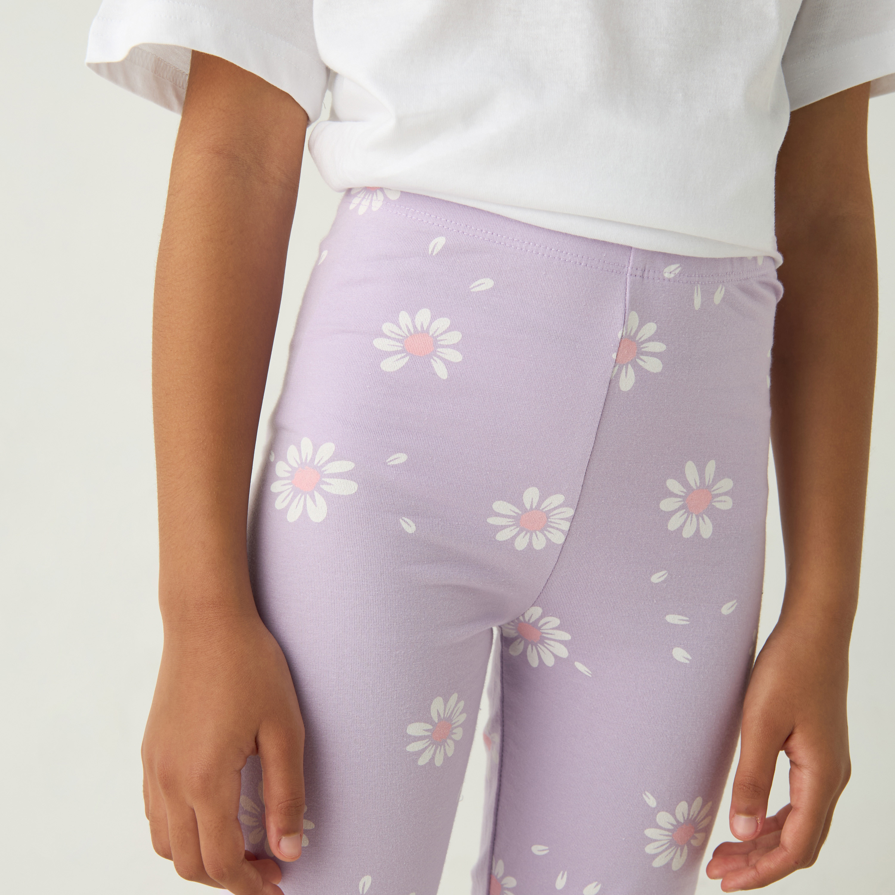 بنطلون ليقنز بخصر مطّاطي وطبعات من جونيورز-girls-clothing-bottoms-leggings-image-4