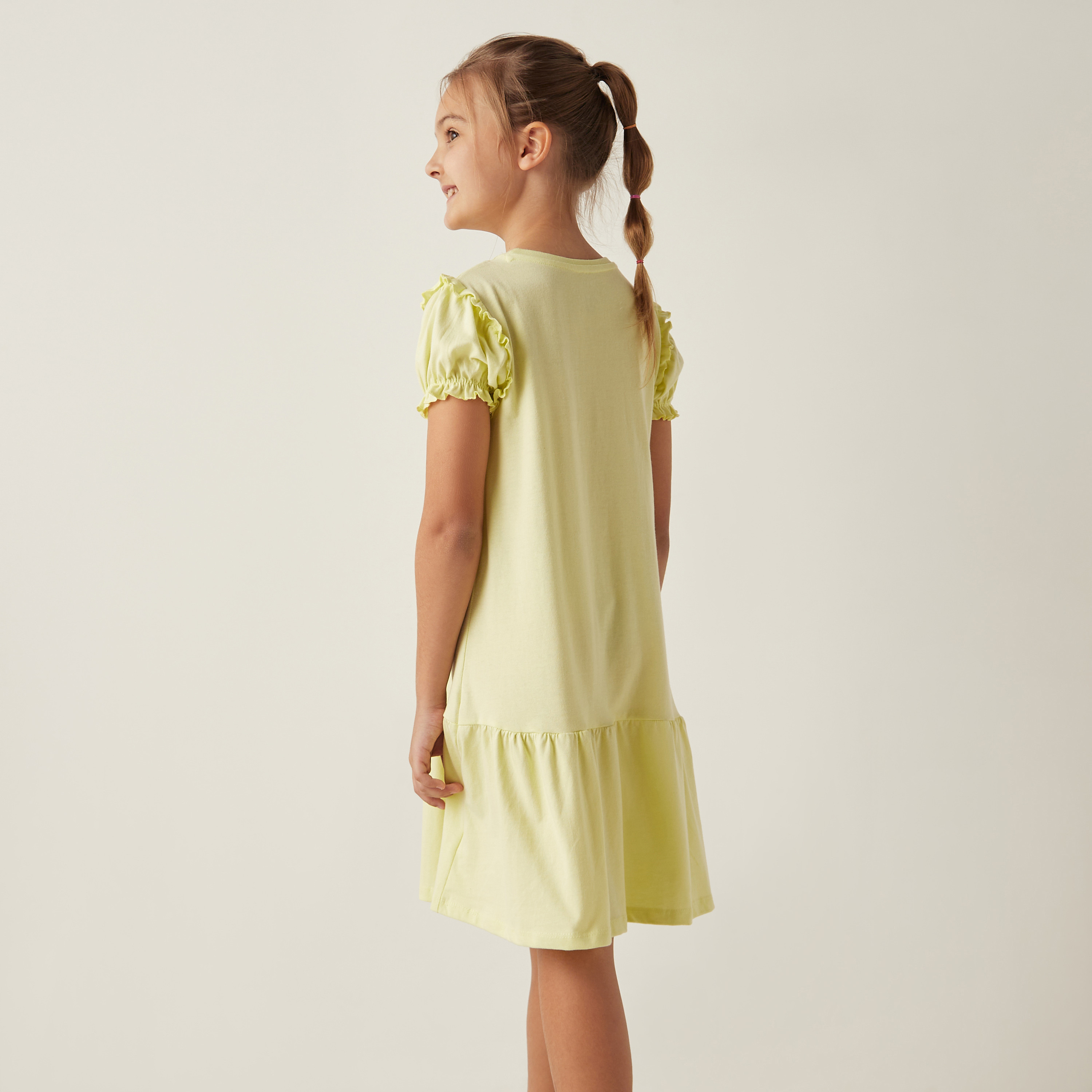 Yellow short dresses on sale juniors