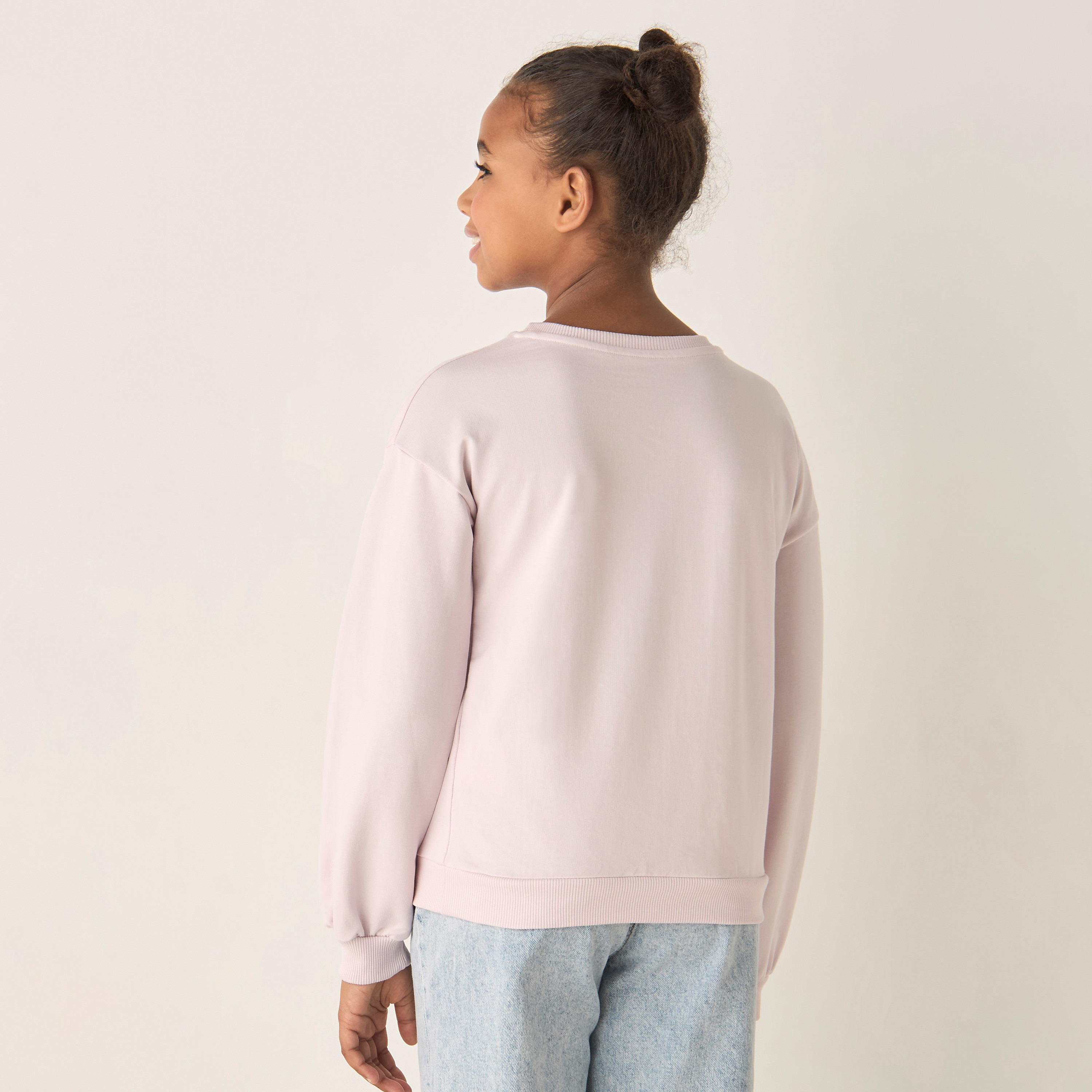 Juniors Graphic Print Pullover with Long Sleeves-girls-clothing-sweatshirts-image-3