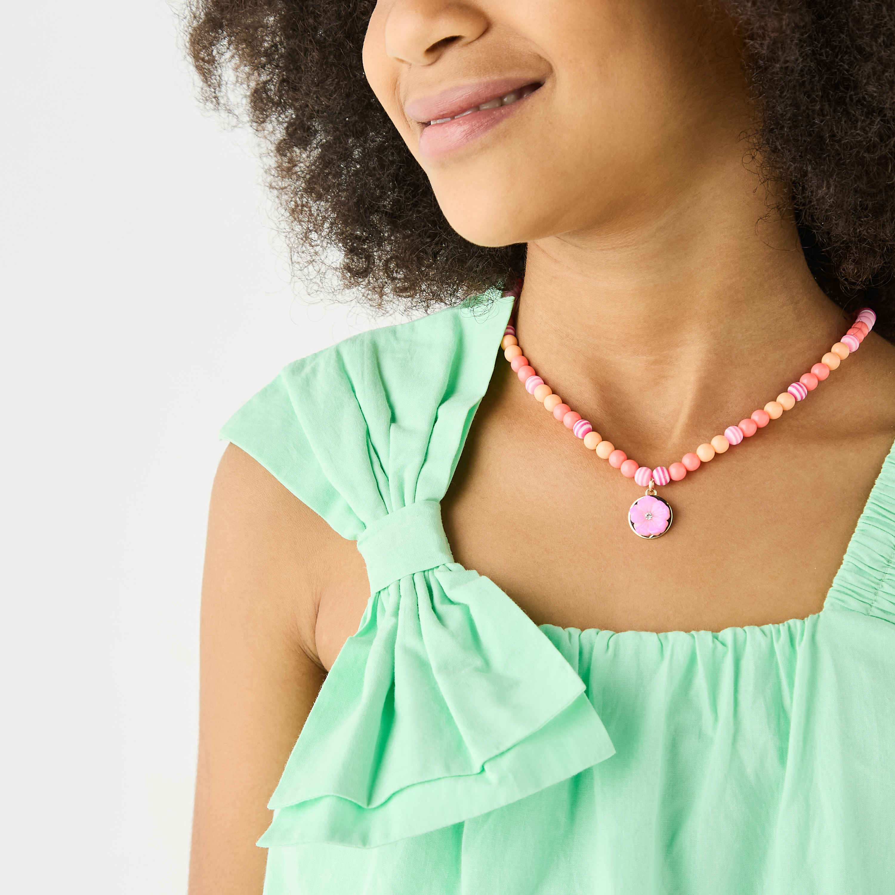 Juniors Solid Sleeveless Top with Bow Applique and Square Neck-girls-clothing-blousesandshirts-image-4