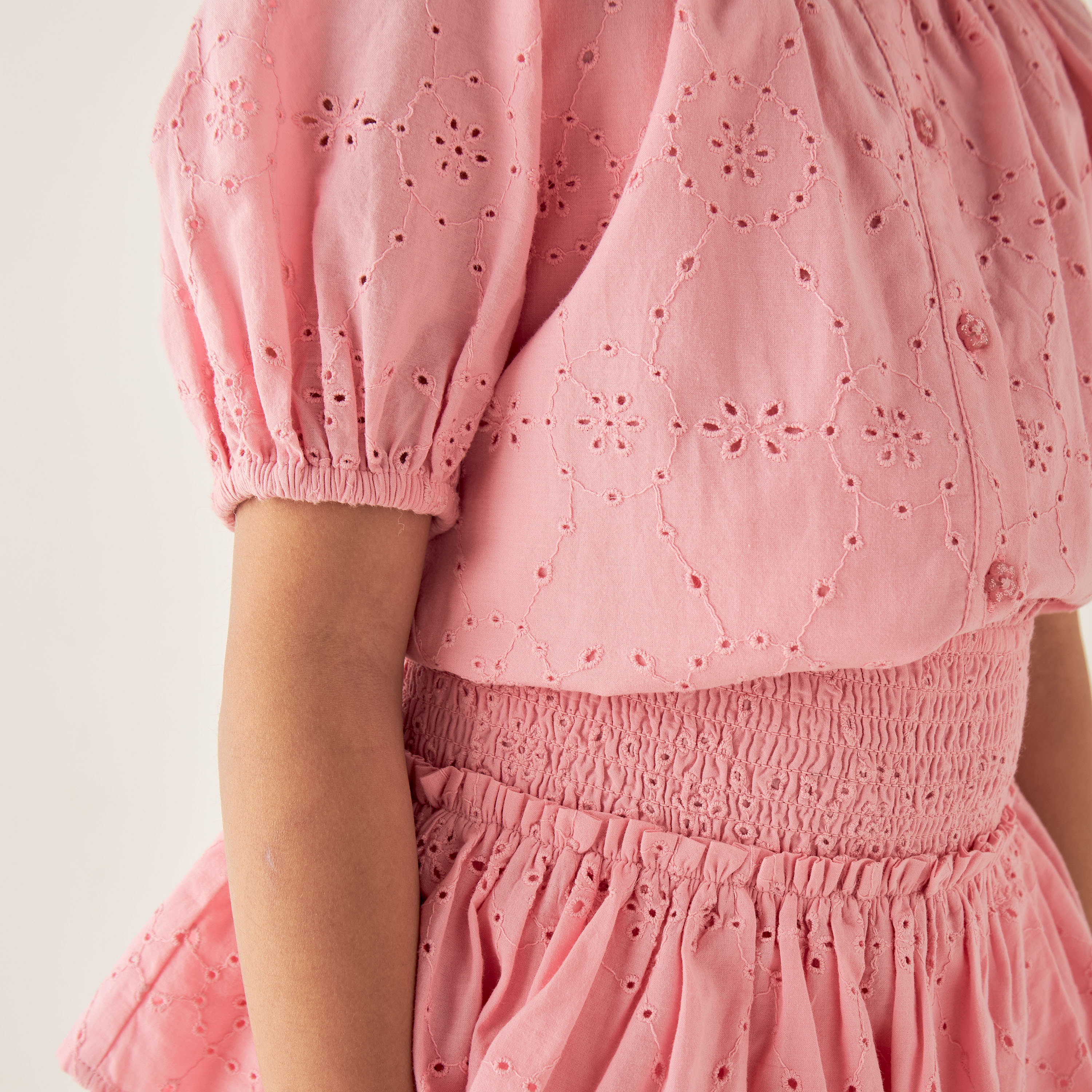 Juniors All-Over Embroidered Top and Tiered Skirt Set-girls-clothing-setsandcoords-image-5