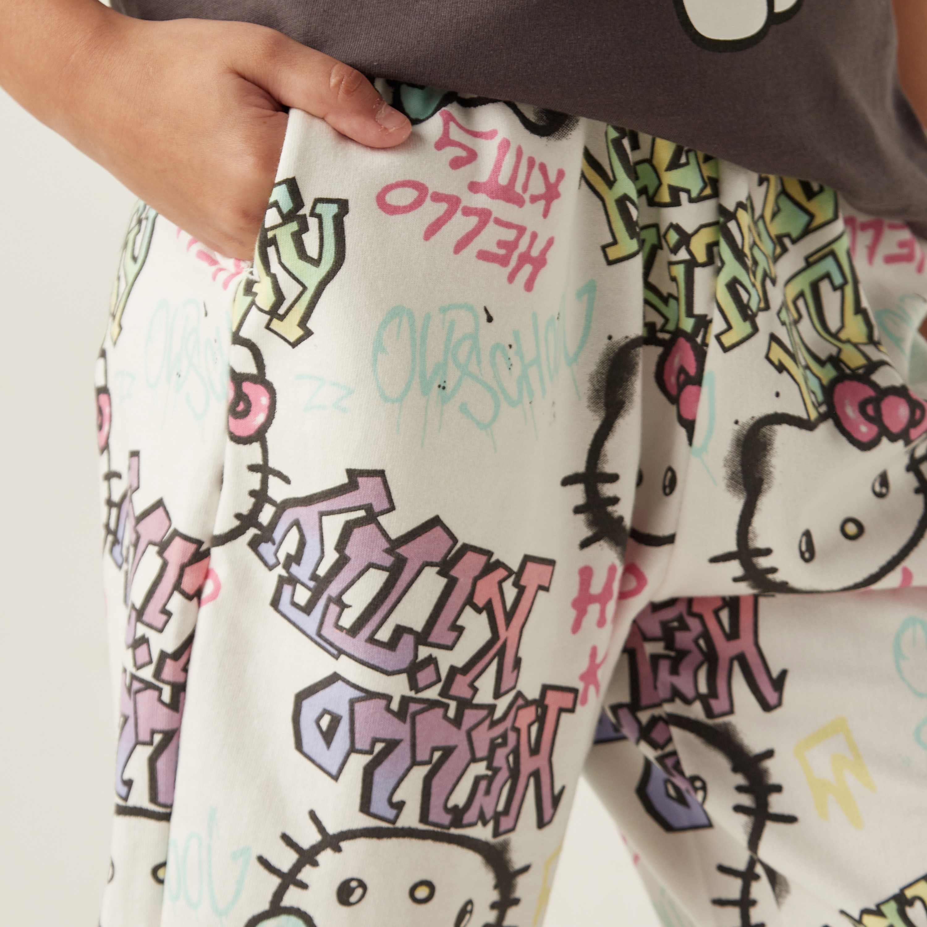 Sanrio All-Over Hello Kitty Print Joggers with Pockets-girls-clothing-bottoms-joggersandtrackpants-image-4