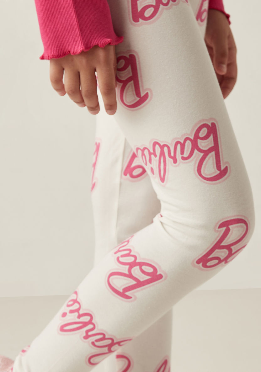 Buy All-Over Barbie Print Leggings with Elasticated Waistband Online