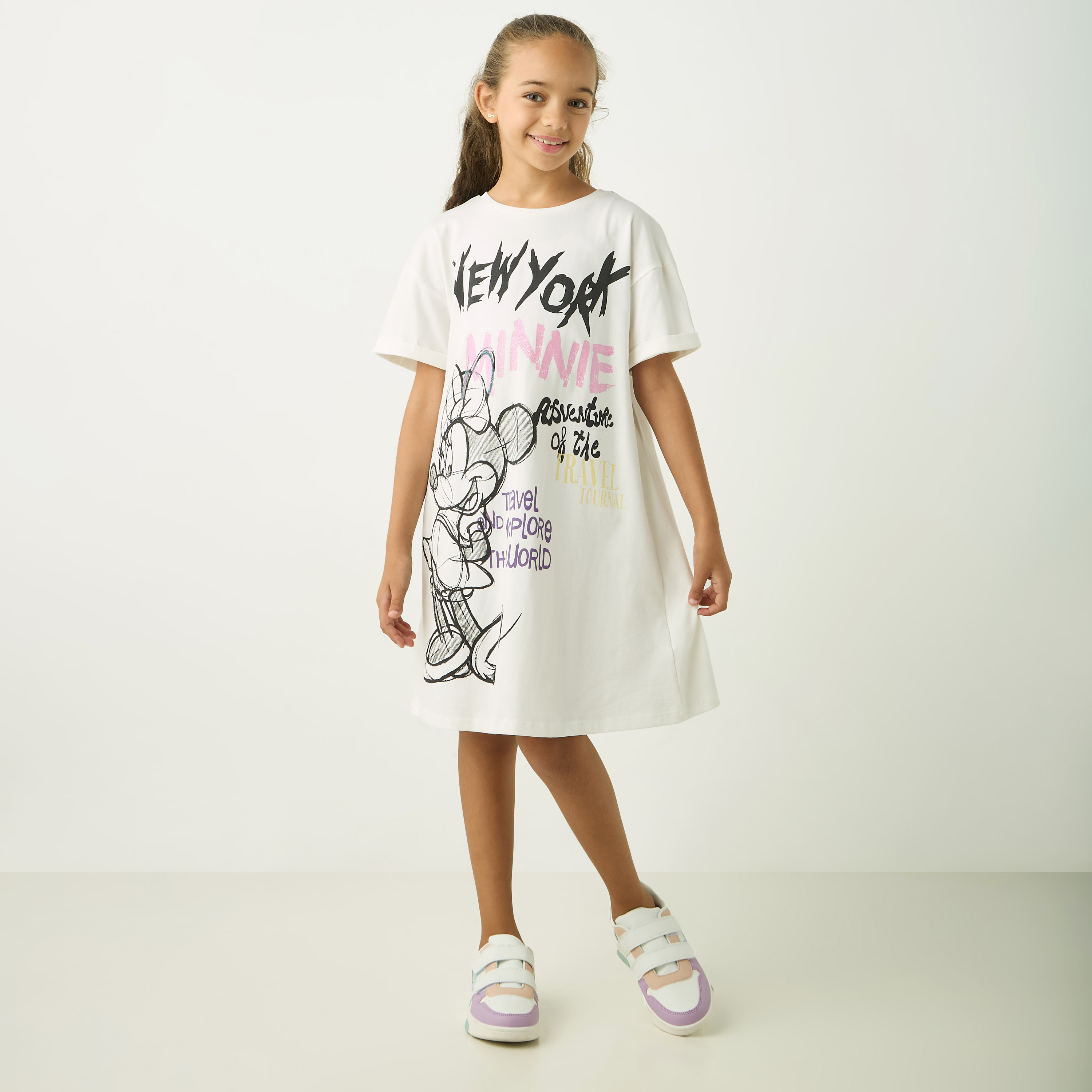 فستان بأكمام قصيرة وطبعات من ديزني-girls-clothing-dressesandjumpsuits-image-2