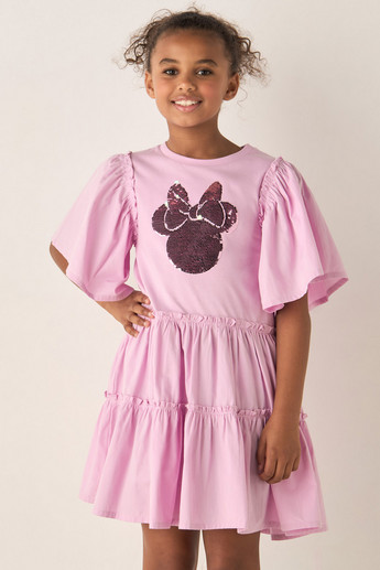 NEW Minnie Mouse Tiered Ruffle Tunic Dress Leggings Girls Boutique