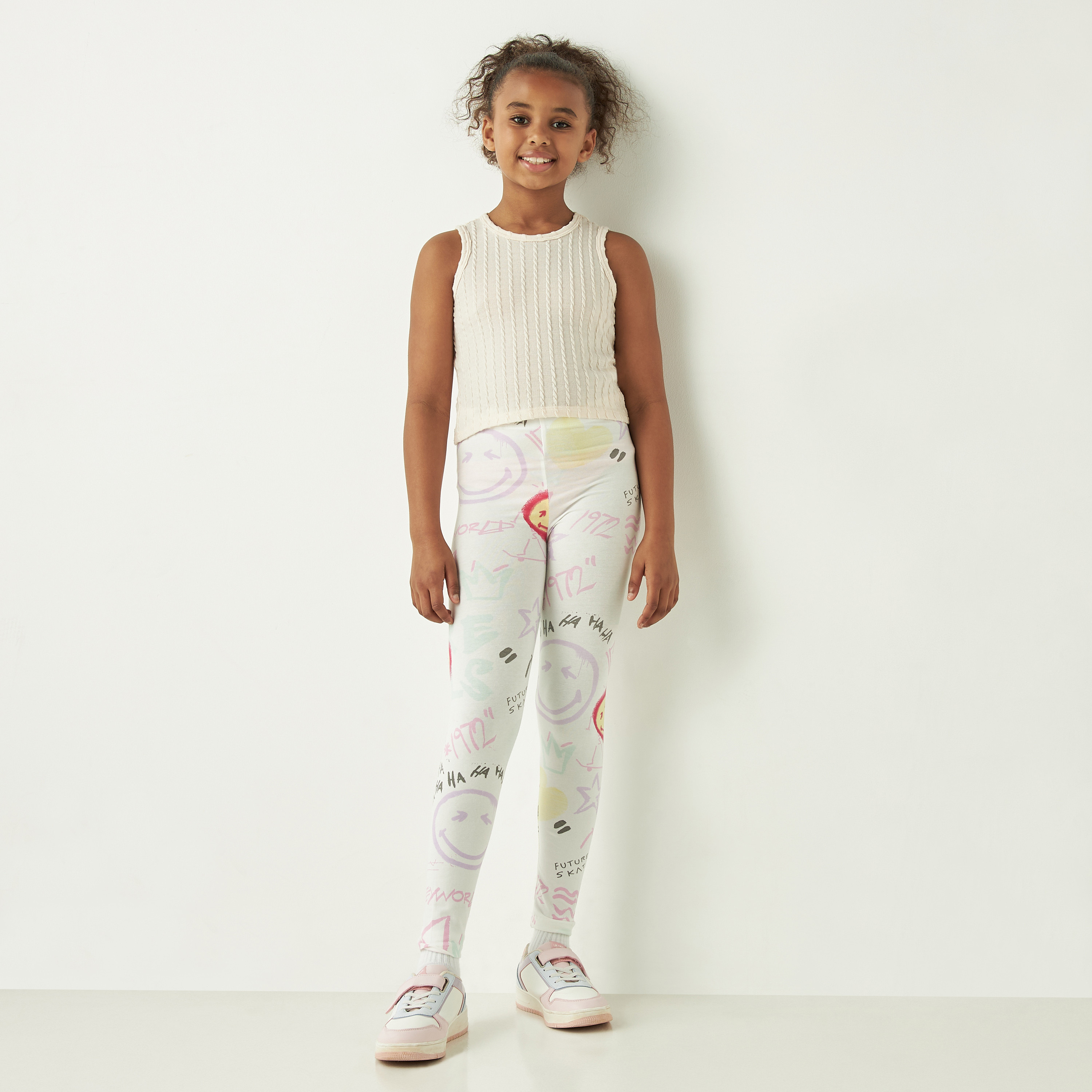 بنطلون ليقنز بخصر مطّاطي وطبعات من ديزني-girls-clothing-bottoms-leggings-image-2