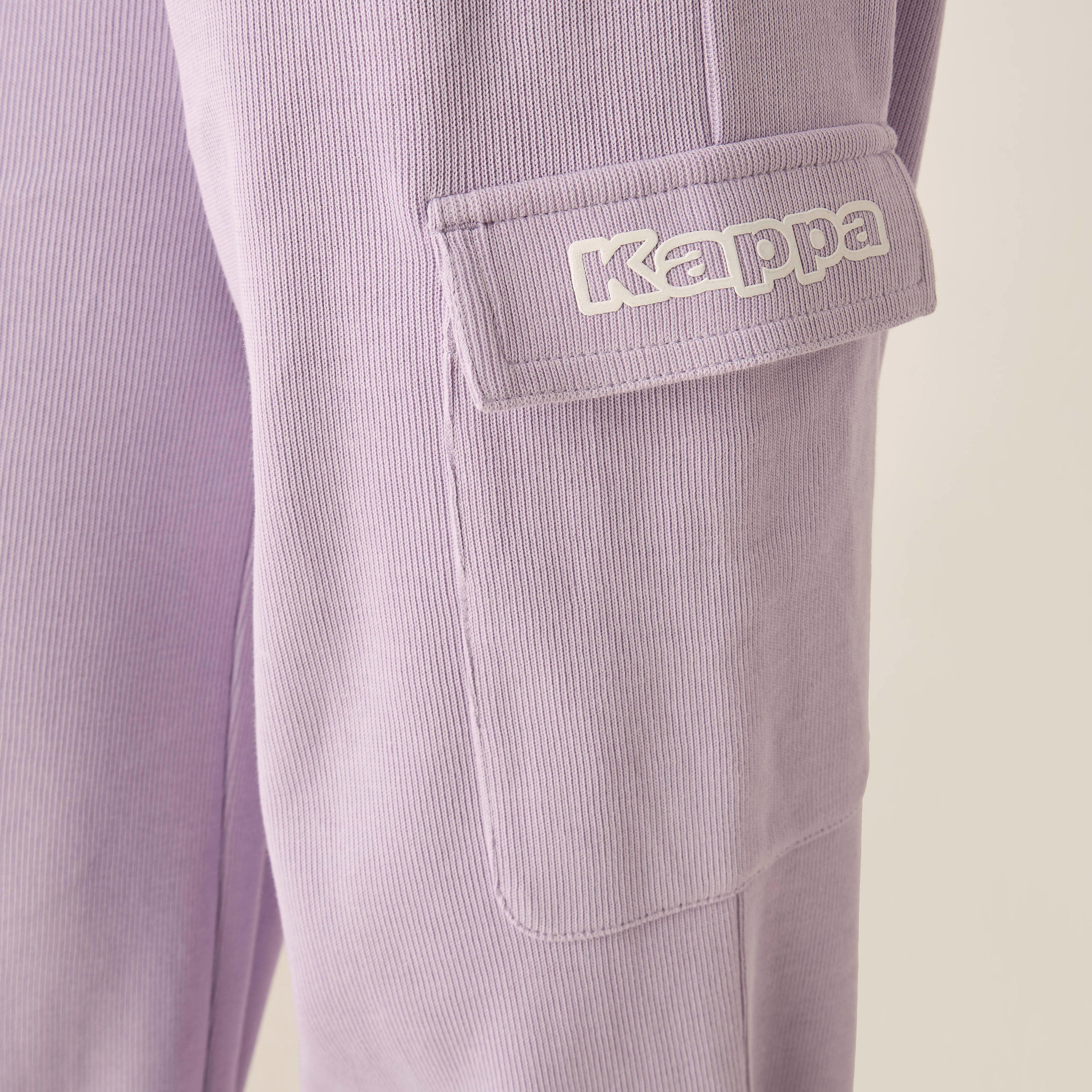 بنطلون رياضي بارز الملمس بجيوب من كابا-girls-clothing-bottoms-joggersandtrackpants-image-4