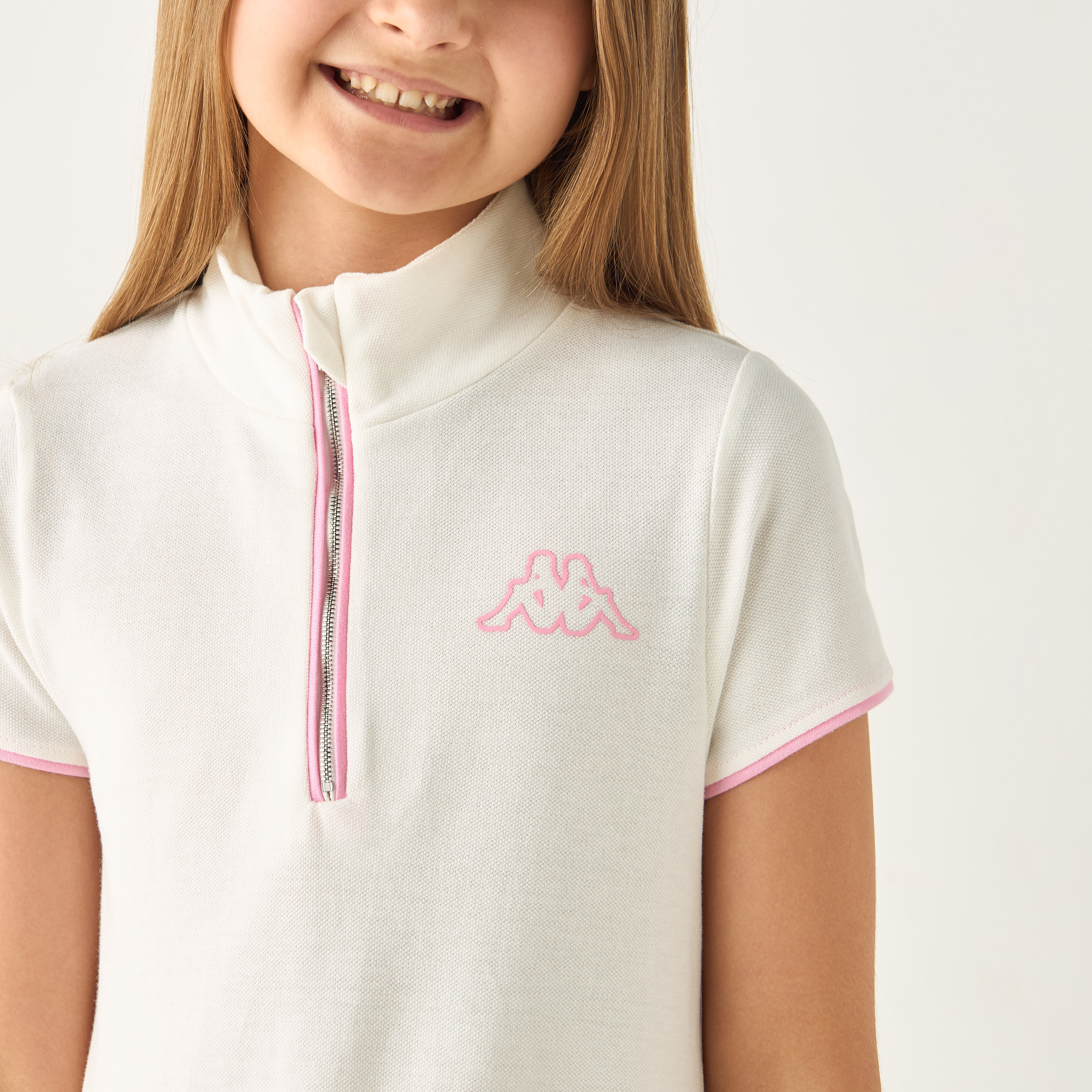 é sport line half zip sweat baby pink