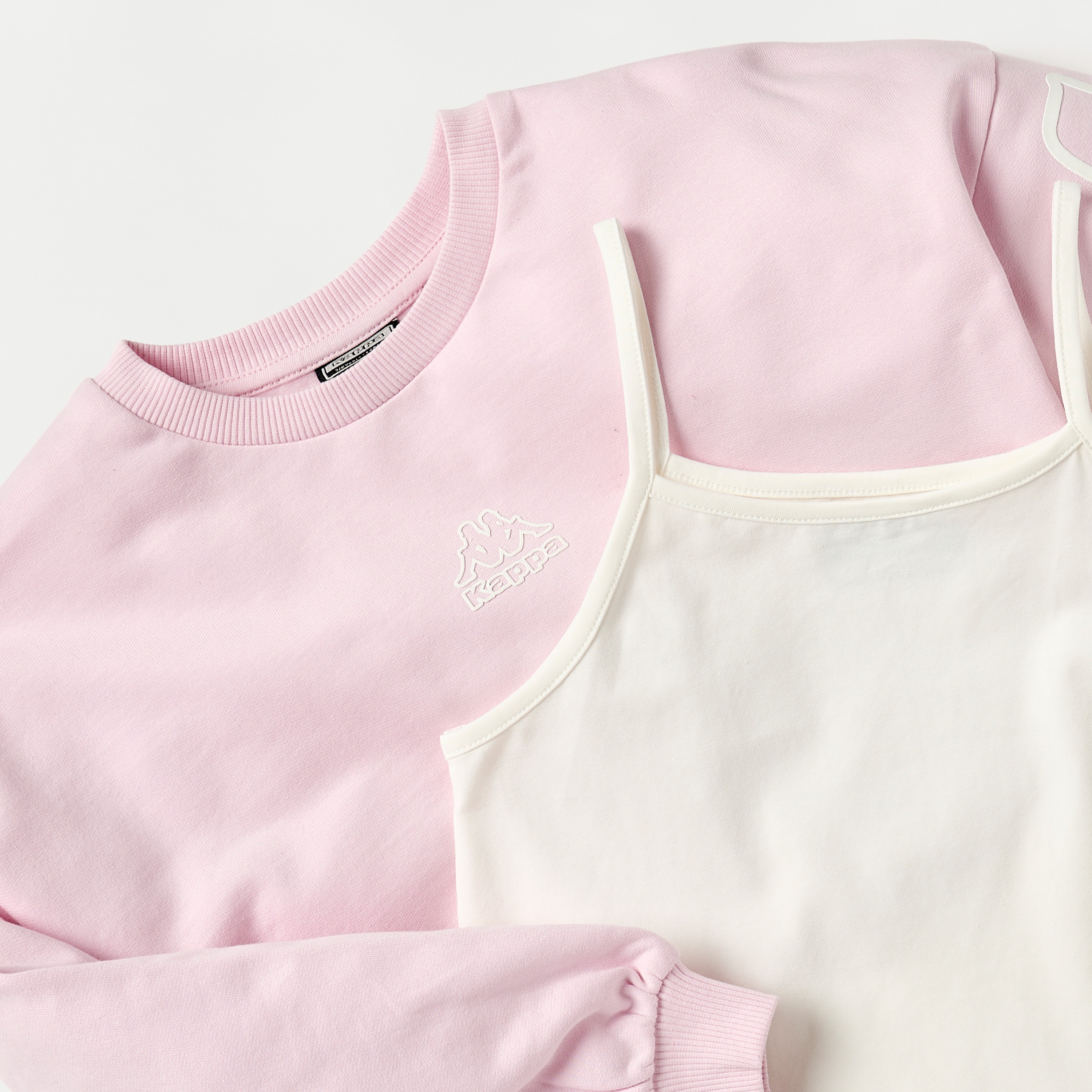 بلوفر قصير بطبعات شعار من كابا-girls-clothing-sweatshirts-image-4