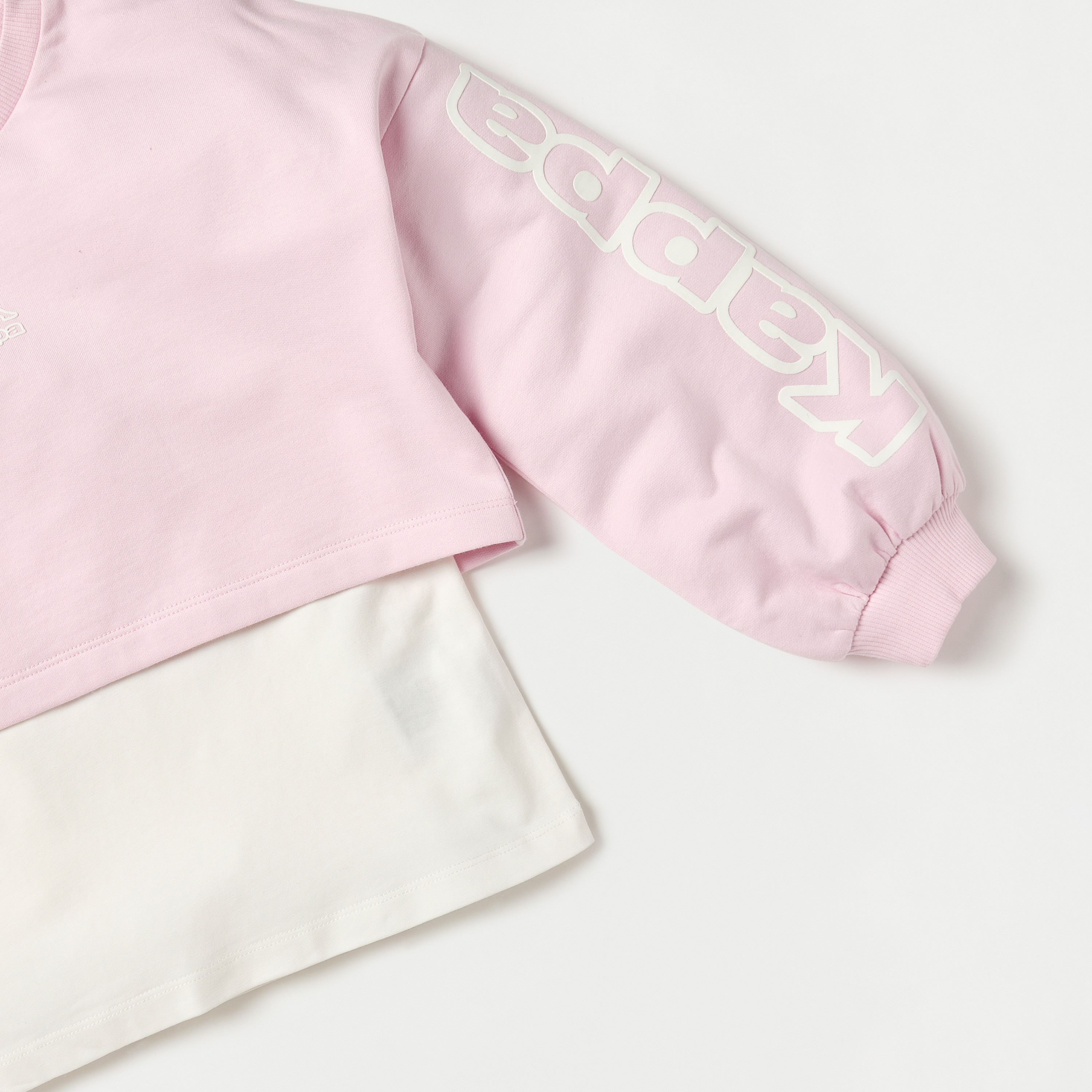 بلوفر قصير بطبعات شعار من كابا-girls-clothing-sweatshirts-image-5