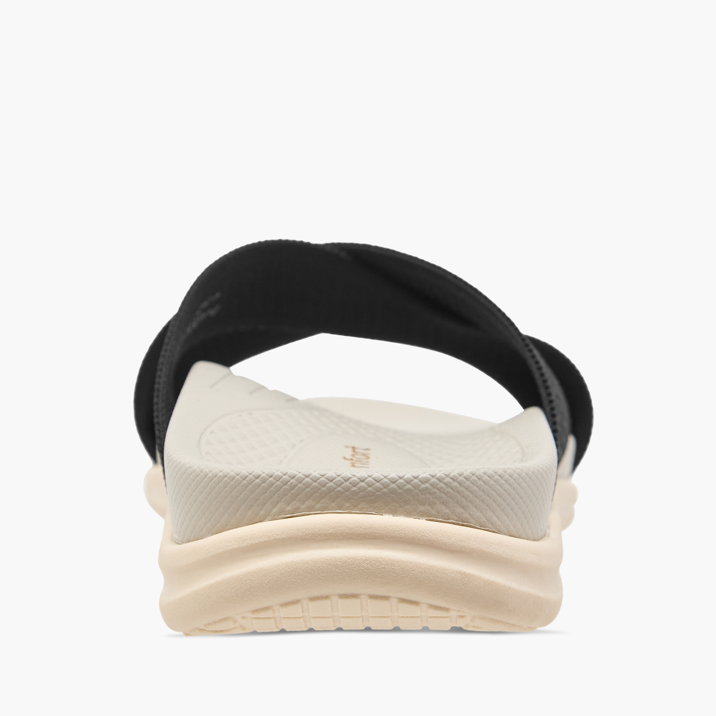 Le Confort Textured Cross Strap Slip-On Comfort Sandals-women-shoes-flats-sandals-image-4